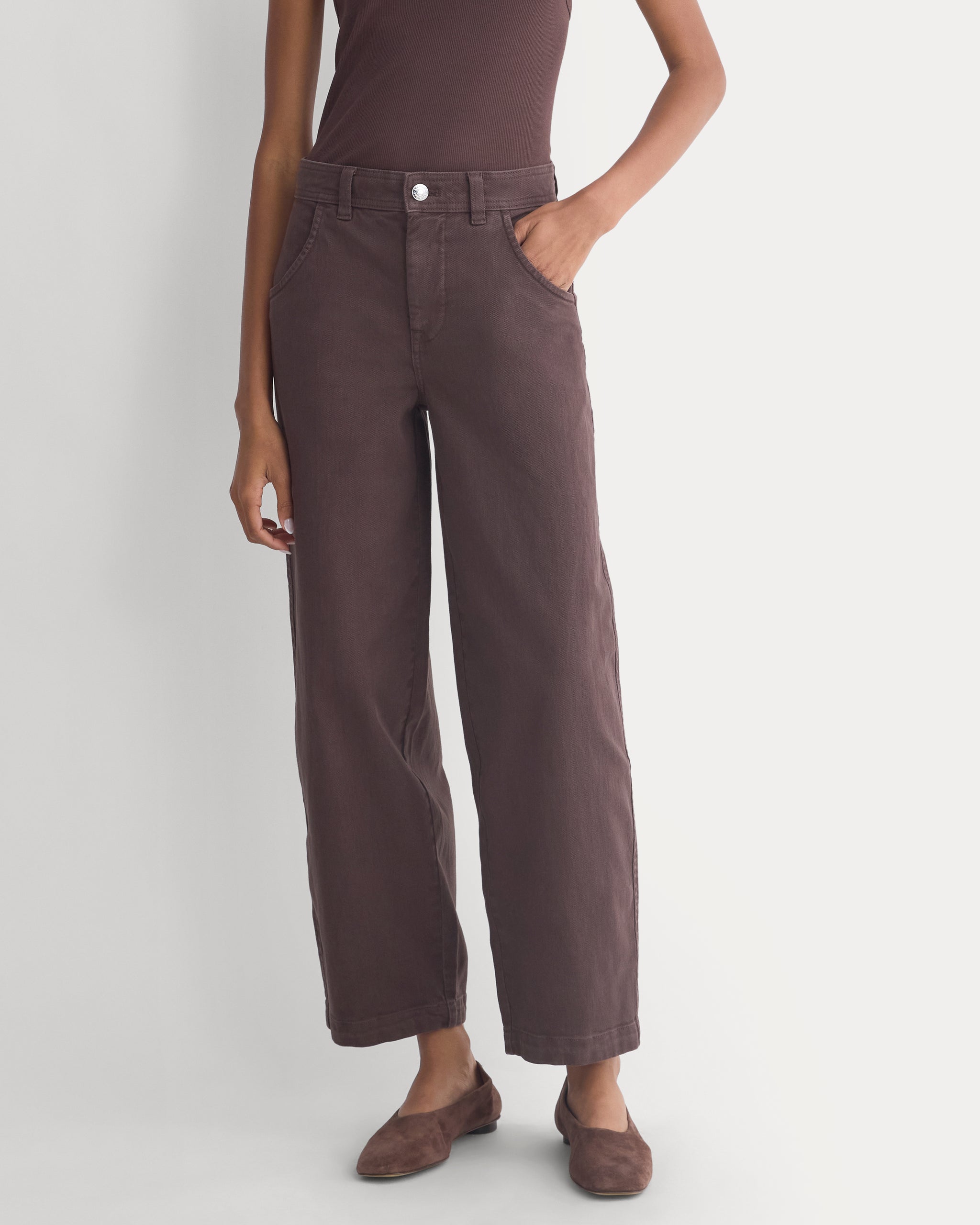 Utility Twill Barrel Pant | Coffee Bean | Regular