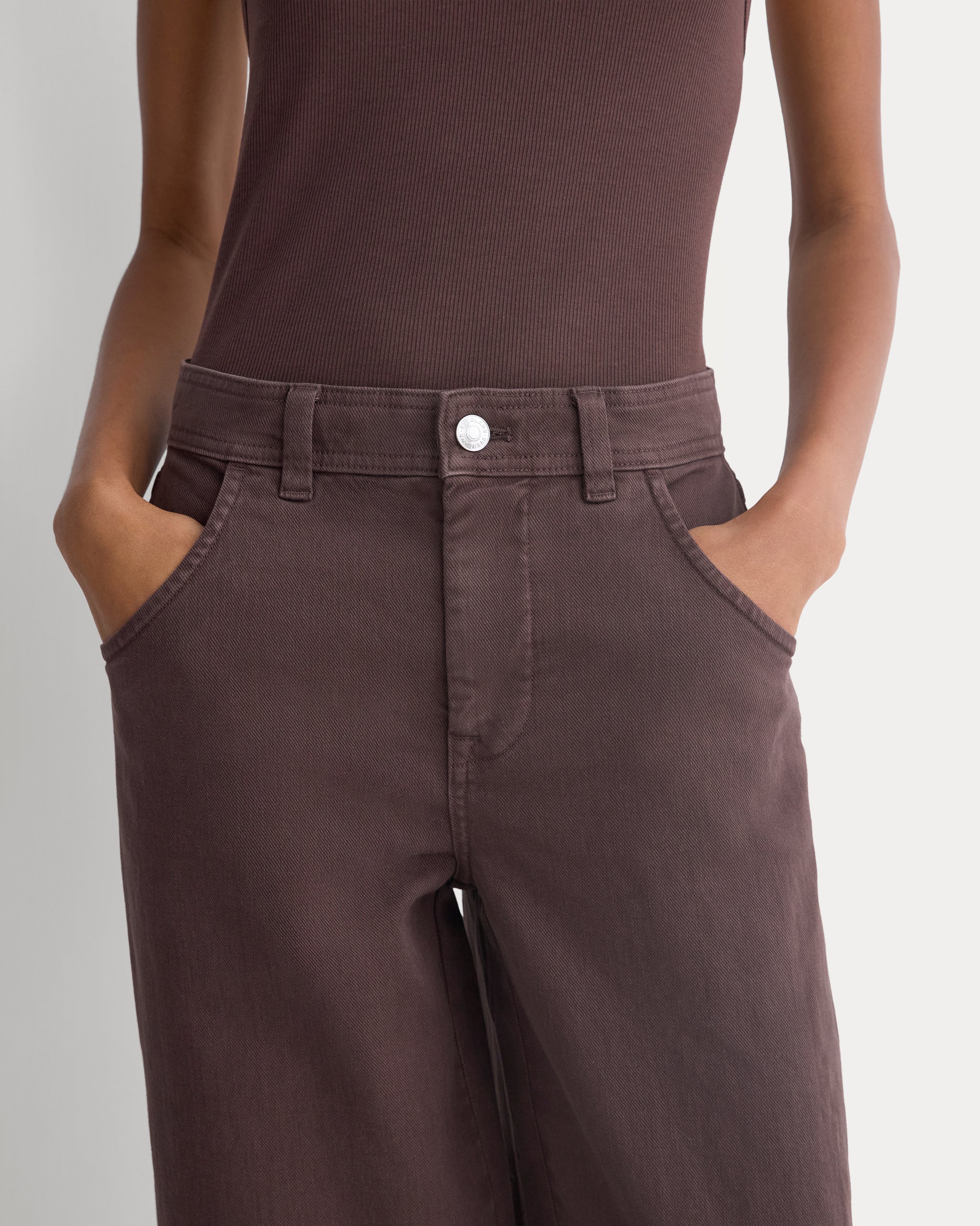 Utility Twill Barrel Pant | Coffee Bean | Regular