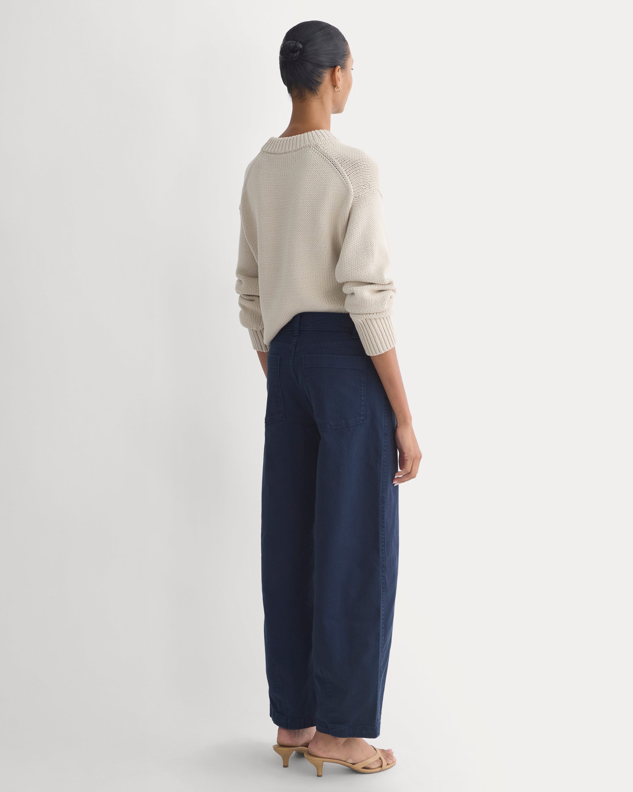 Utility Twill Barrel Pant | Navy | Long