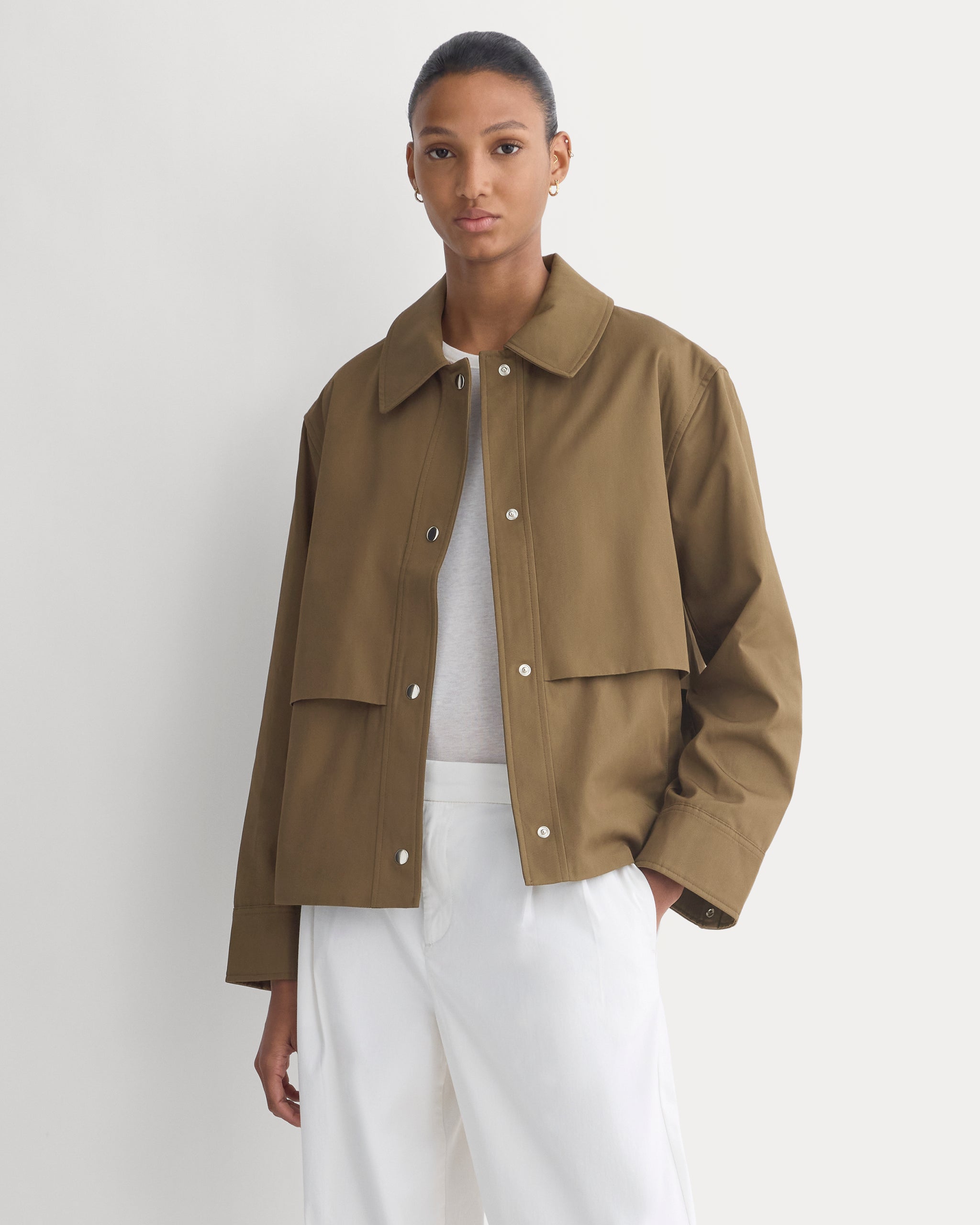 Organic Cotton Twill Field Jacket | Beech