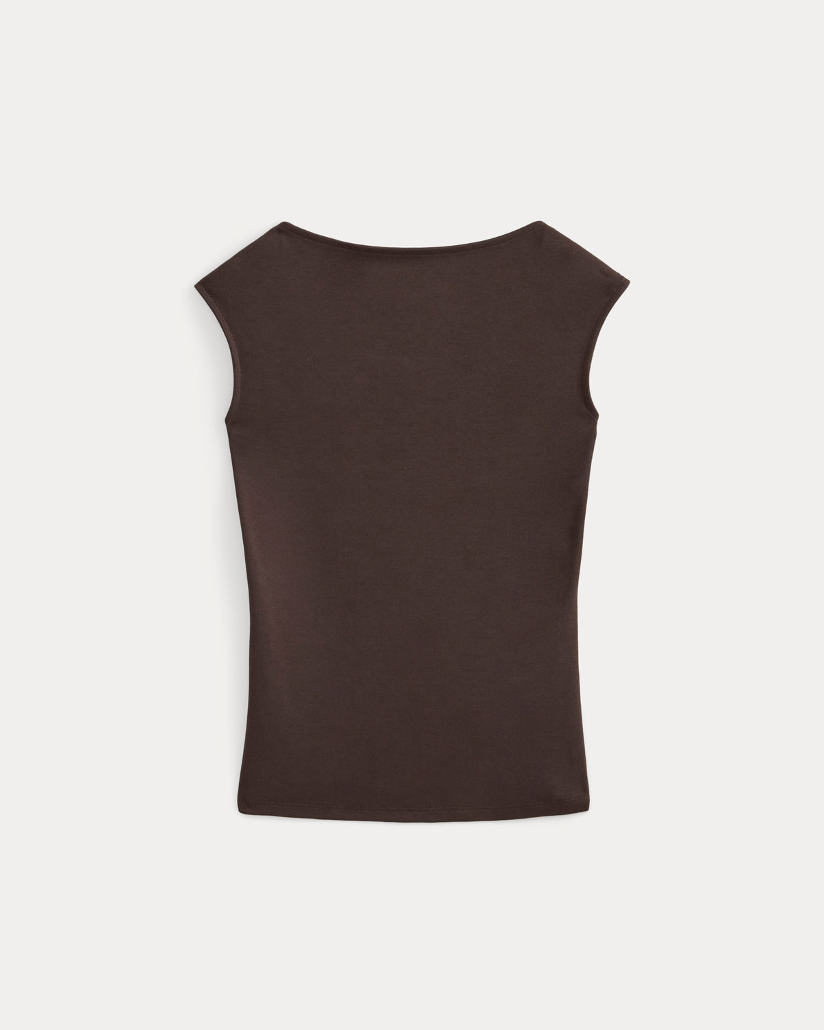 Form Boatneck Open Back Top | Coffee Bean