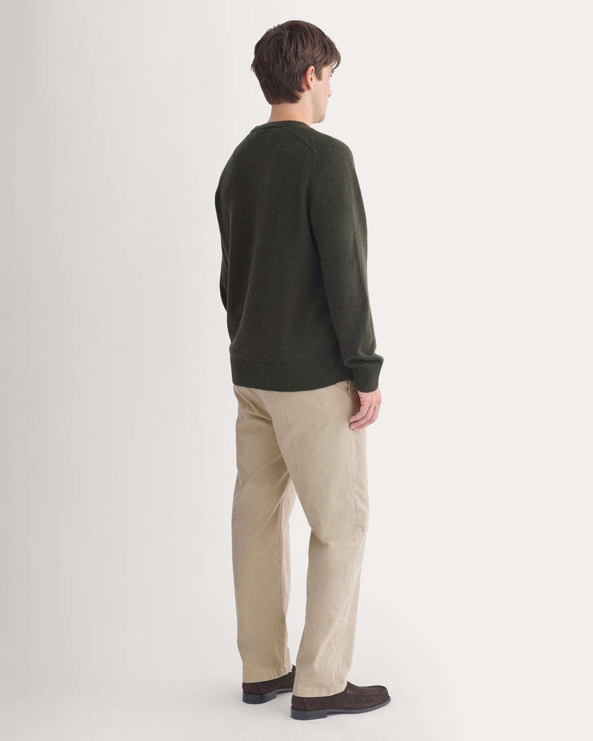 Midweight Cashmere Crew | Dark Green