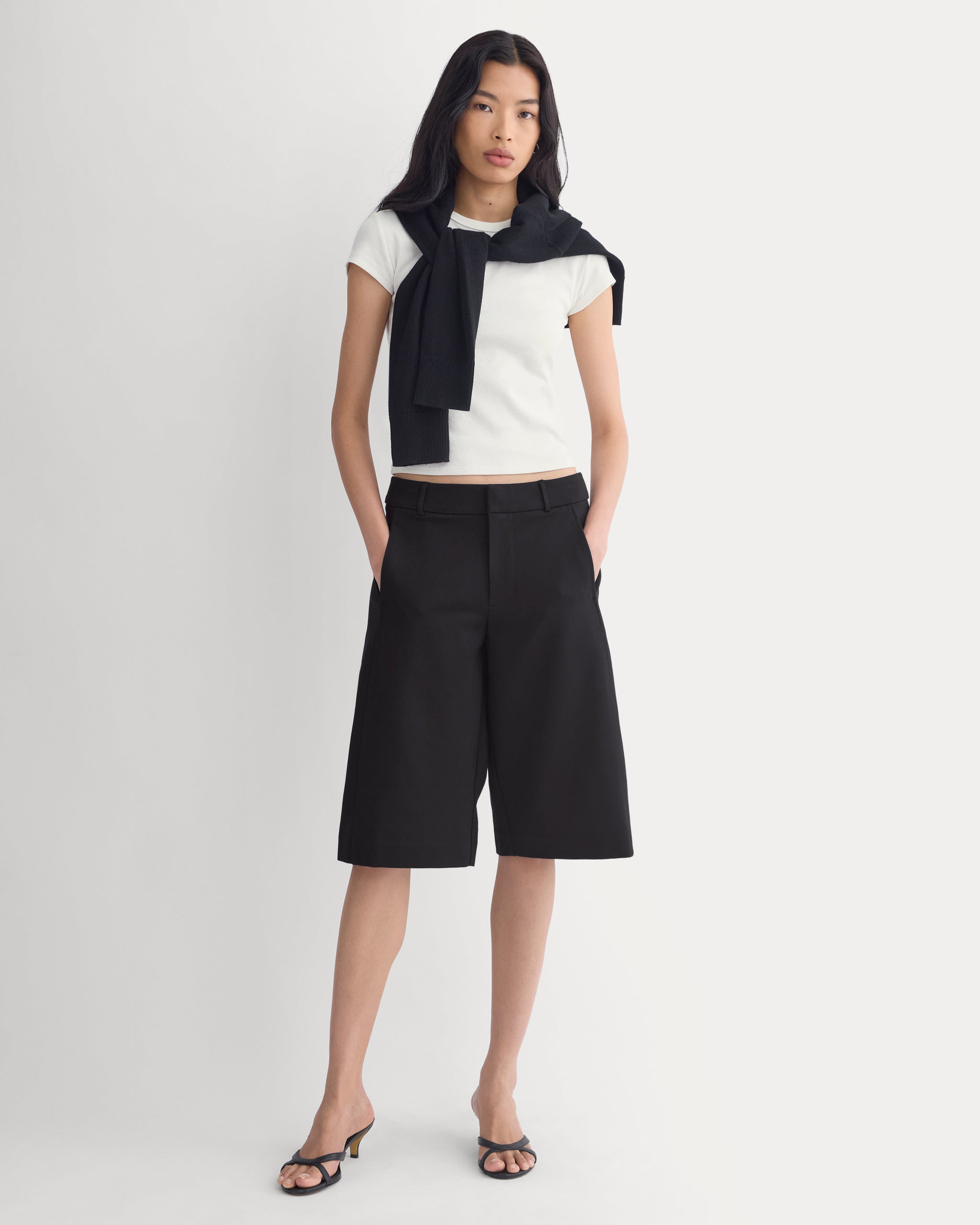 Ponte Bermuda Shorts | Black