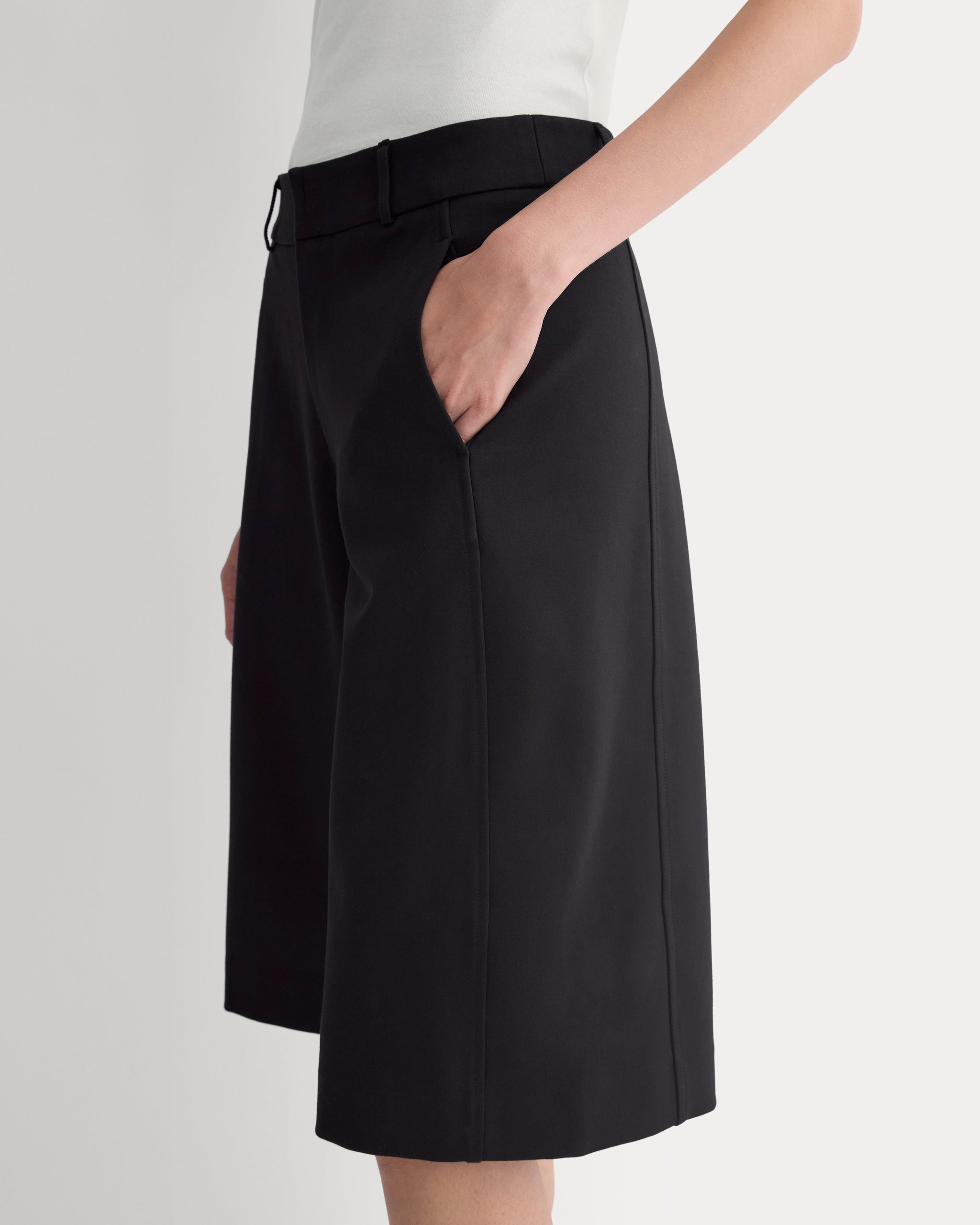 Ponte Bermuda Shorts | Black