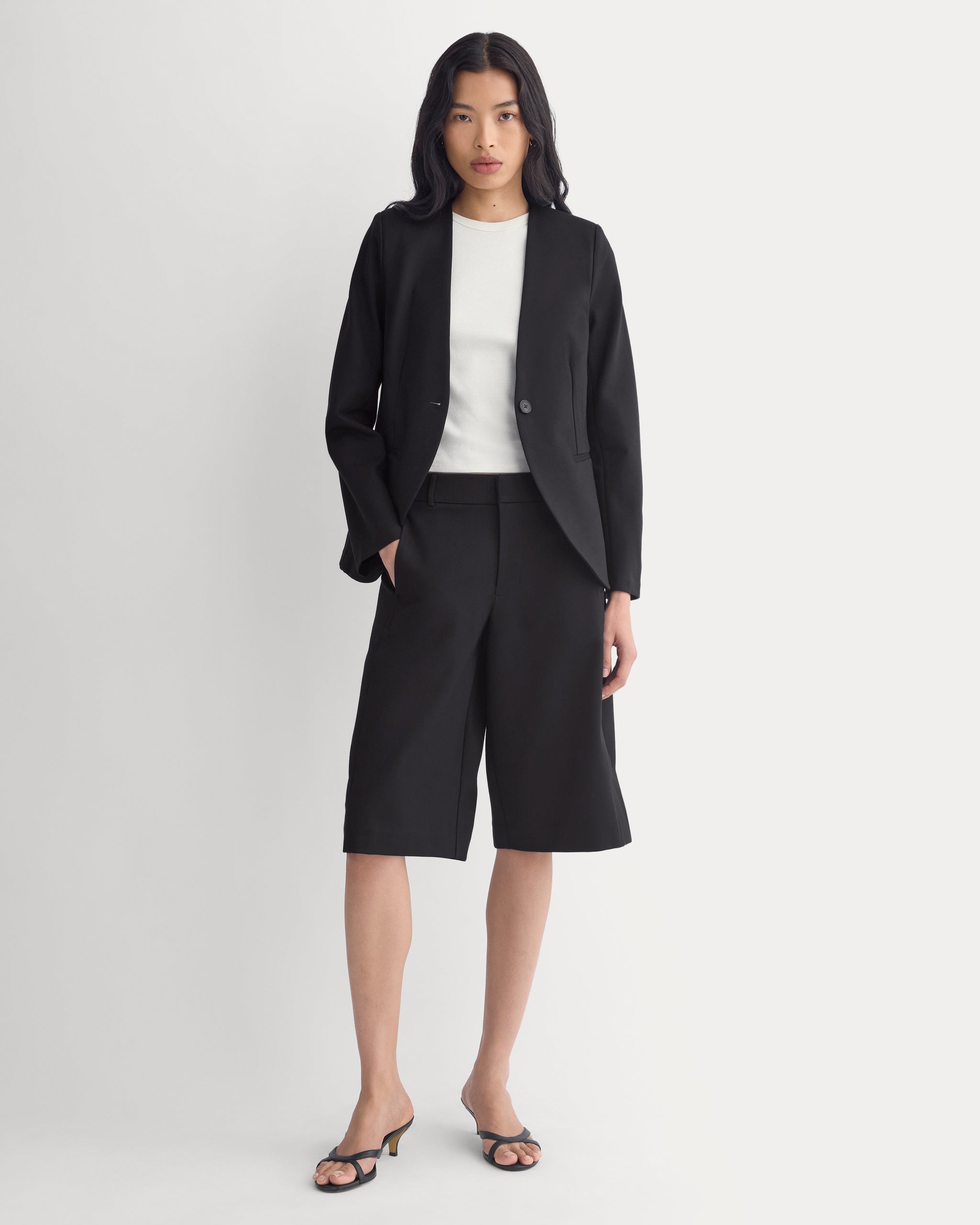 Ponte Bermuda Shorts | Black