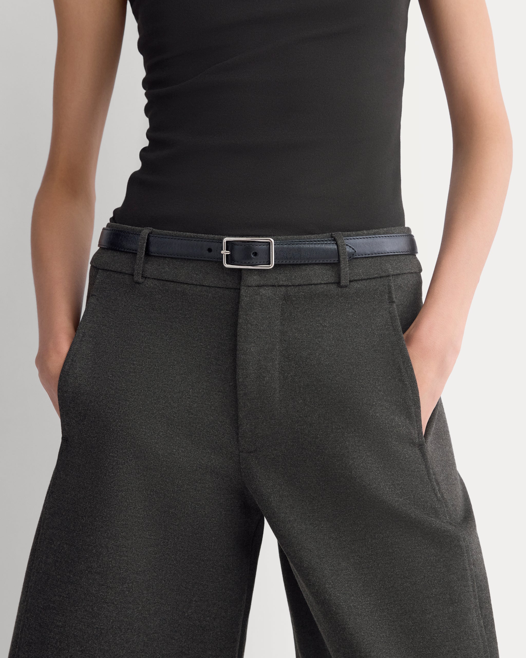 Ponte Bermuda Shorts | Heathered Soot