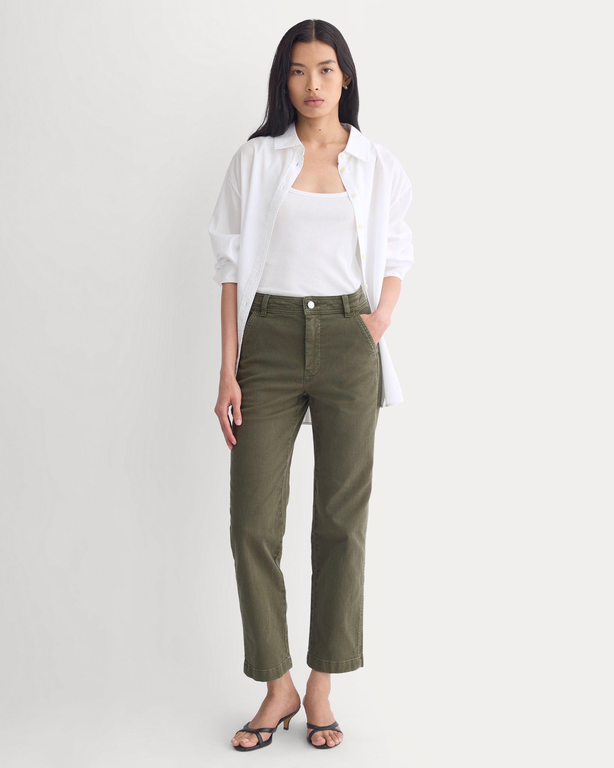 Utility Cigarette Pant | Olive Night