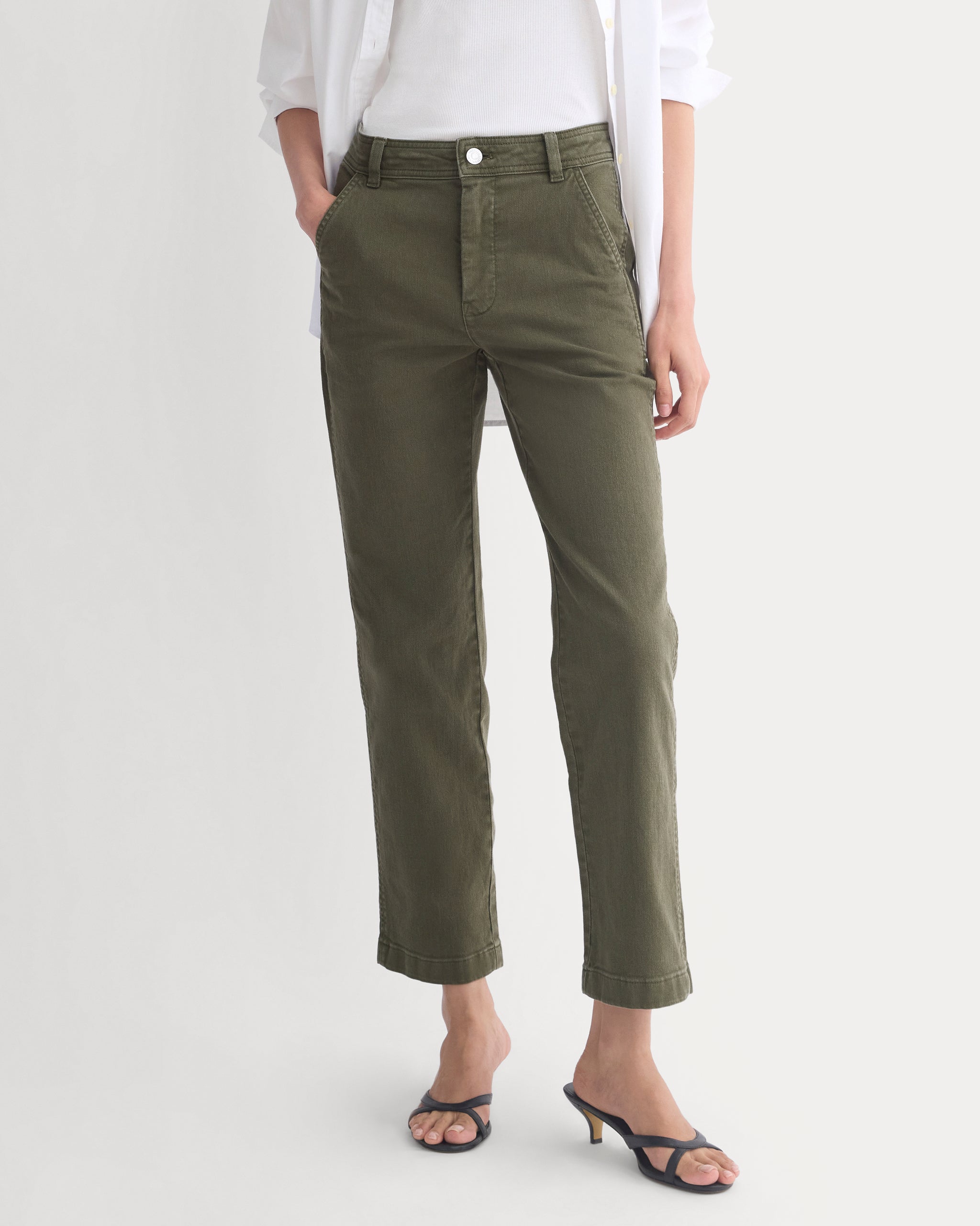 Utility Cigarette Pant | Olive Night