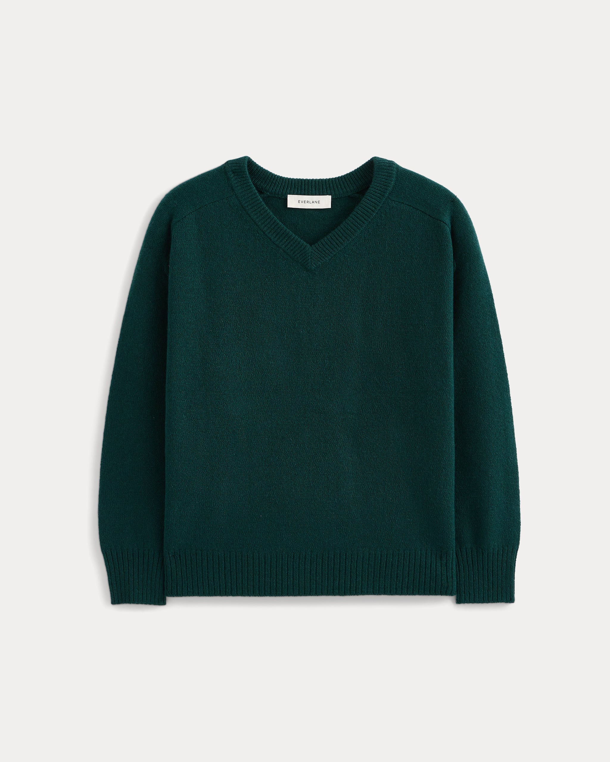 Cashmere High V Boyfriend Sweater | Ponderosa Pine