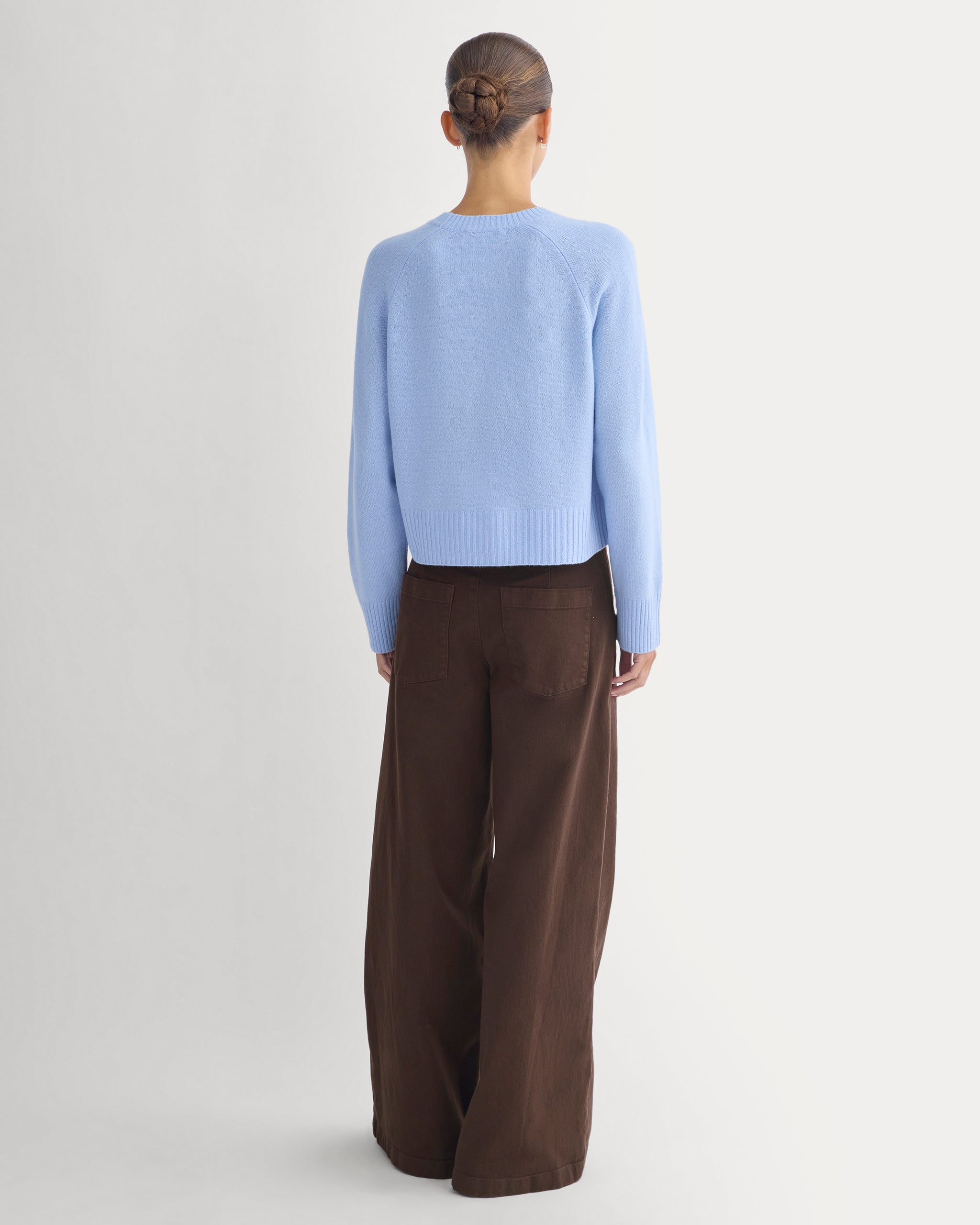 The Boxy Crew in Cashmere | Blue