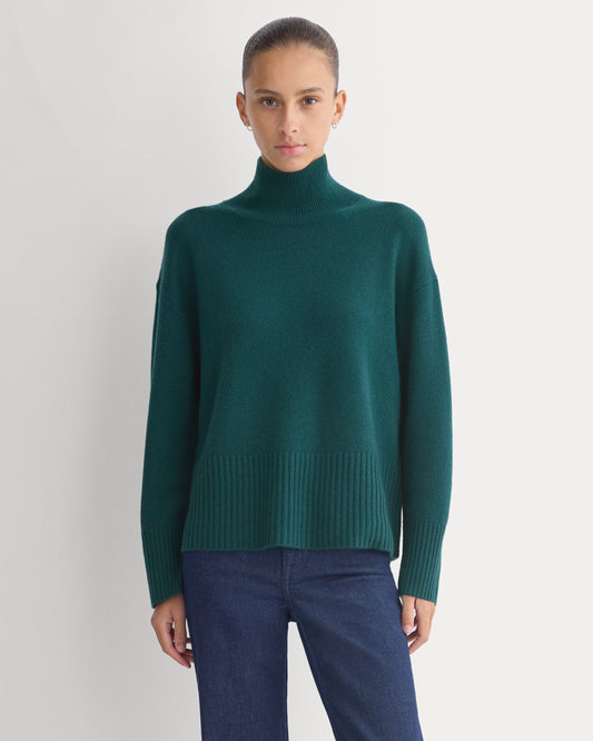 The Boxy Turtleneck in Cashmere | Ponderosa Pine