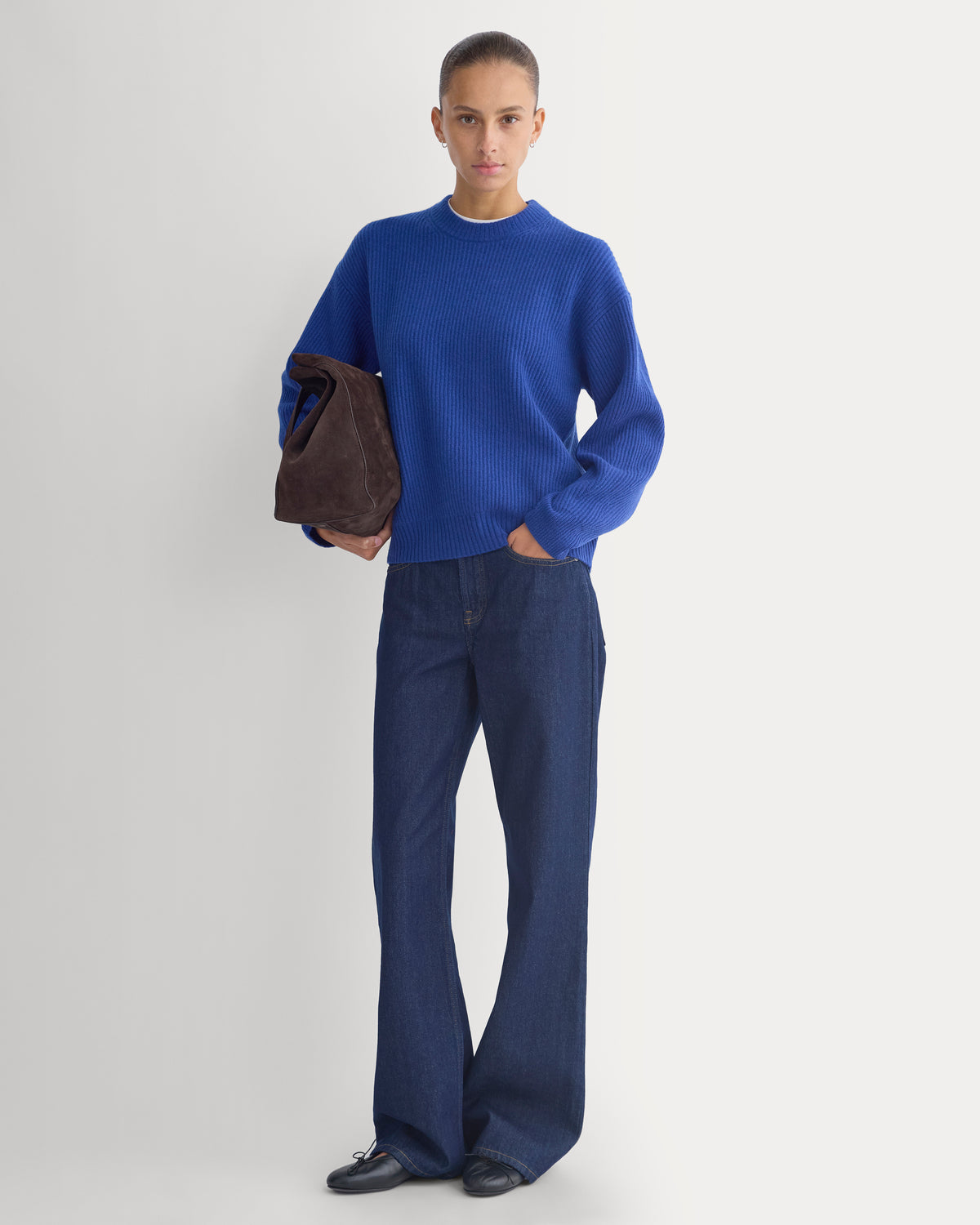 Cashmere Fisherman Crew | Klein Blue