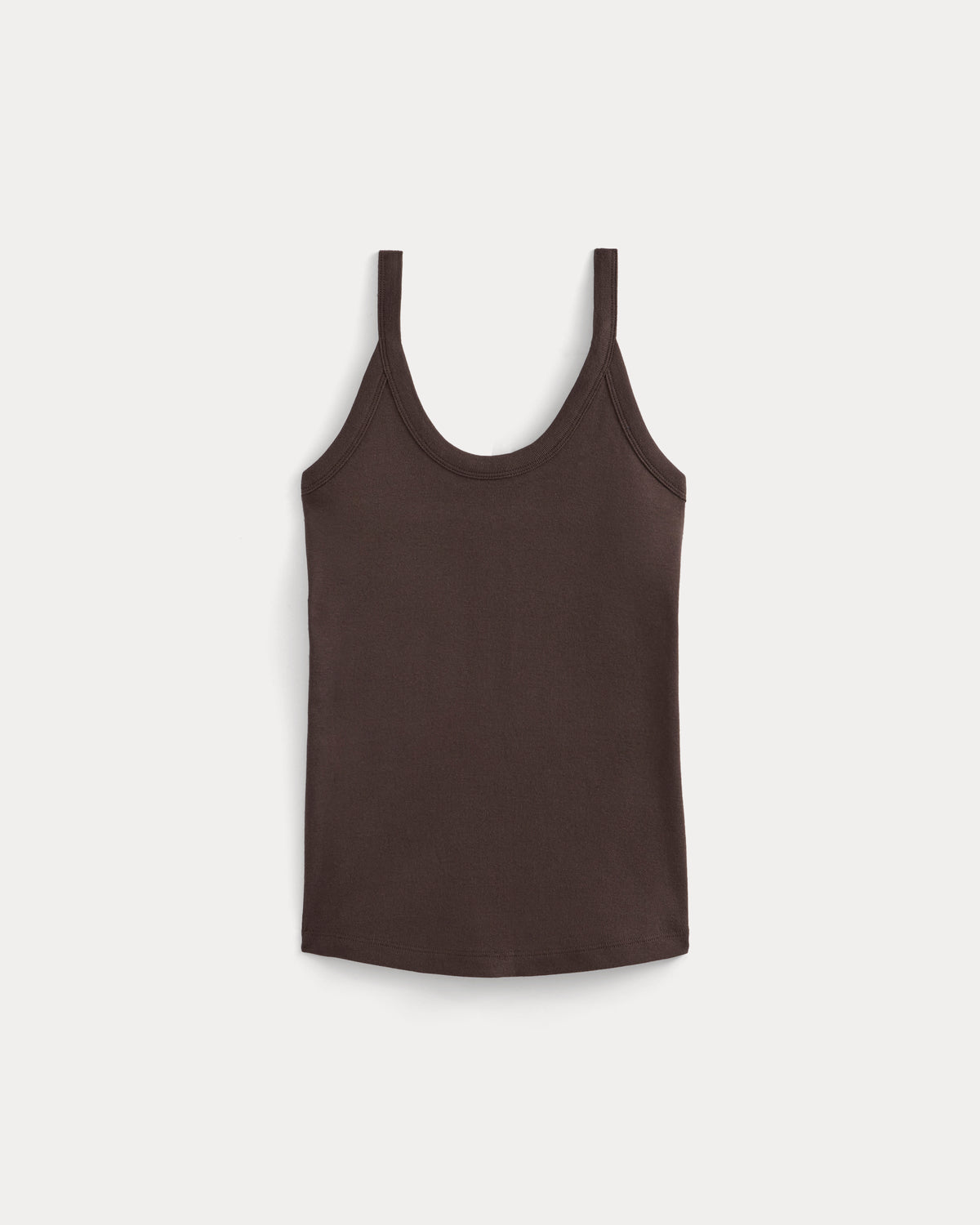RetroSoft U-Neck Tank | Coffee Bean