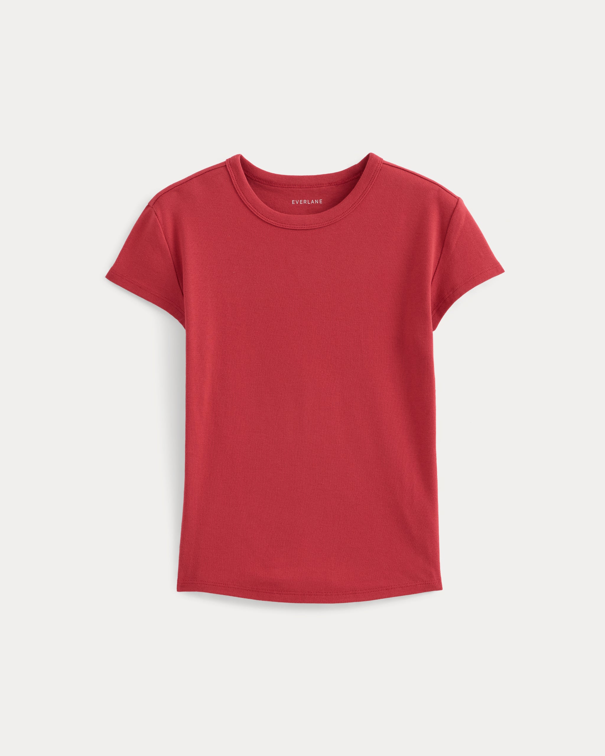 RetroSoft Cotton Crew | Vintage Red
