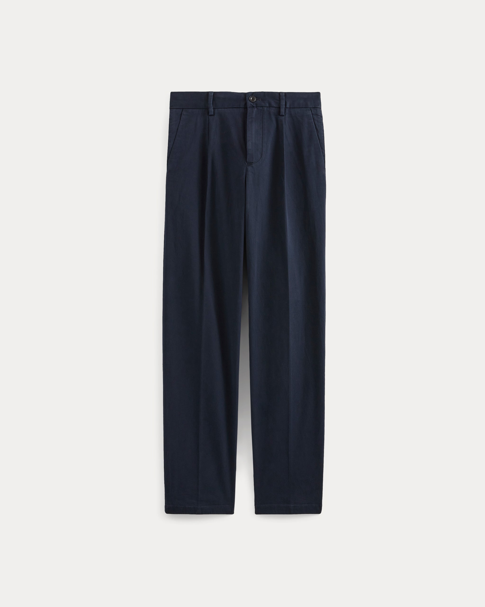 Pleated Everyday Chino | Deep Navy