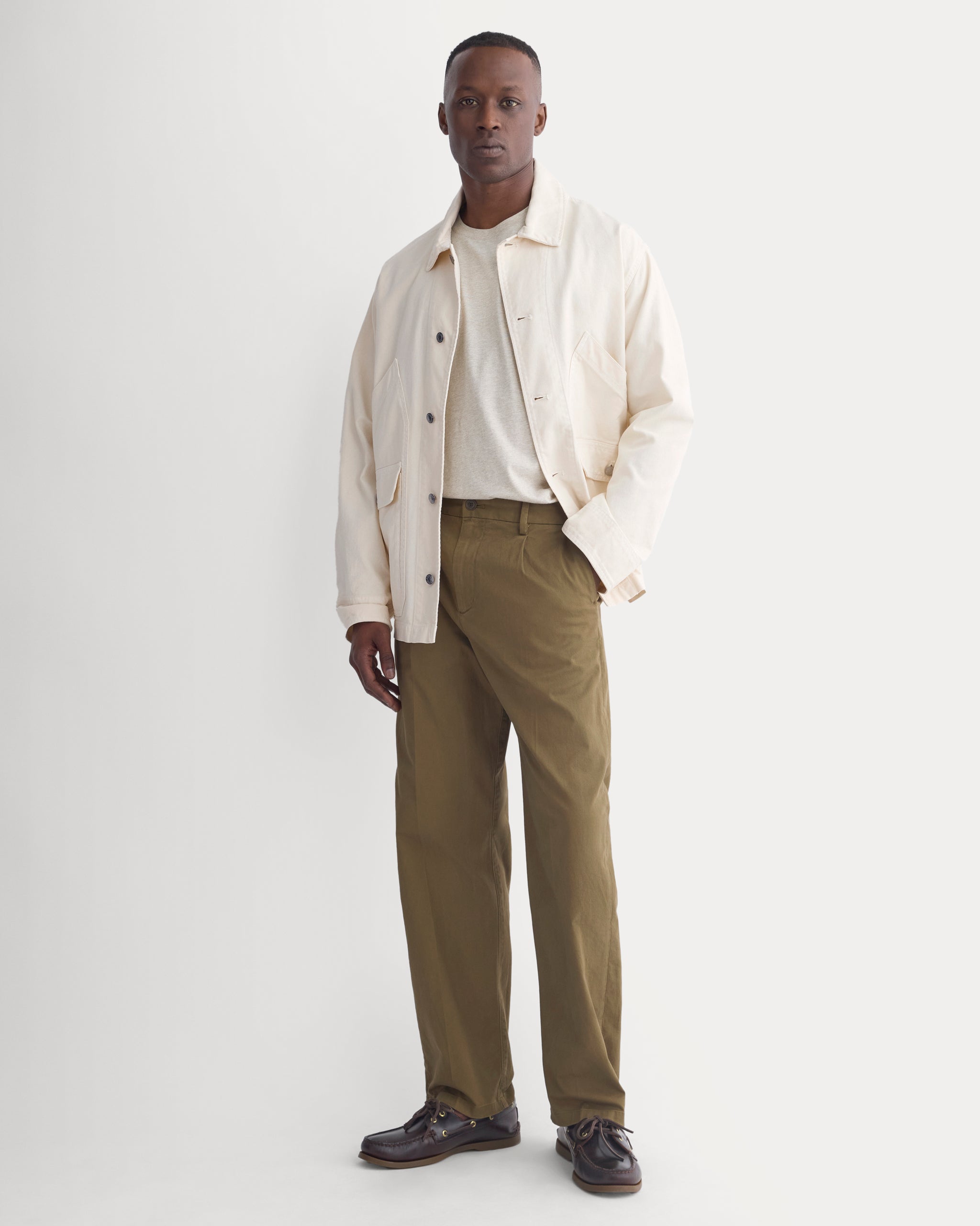 Pleated Everyday Chino | Olive