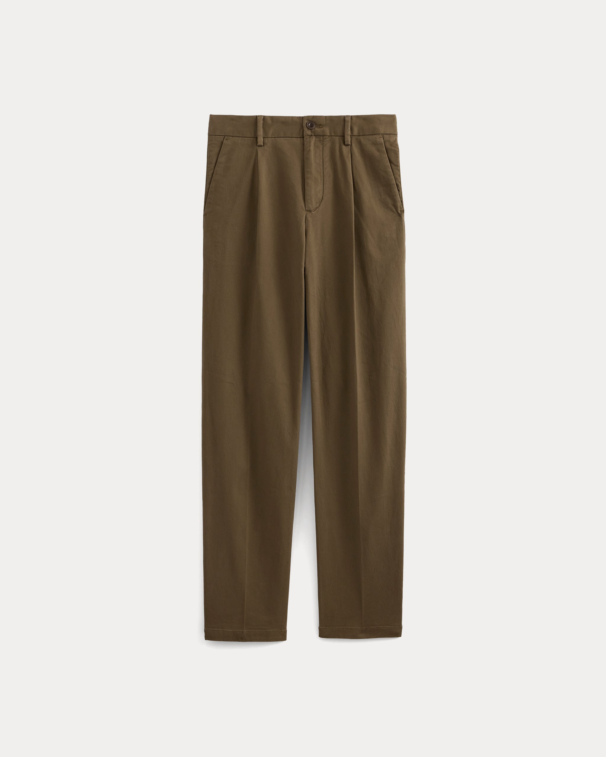 Pleated Everyday Chino | Olive