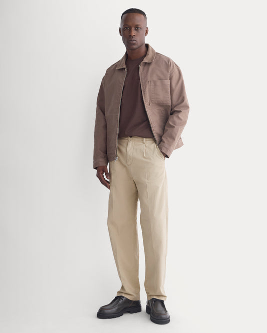 Pleated Everyday Chino | Trench Coat Khaki