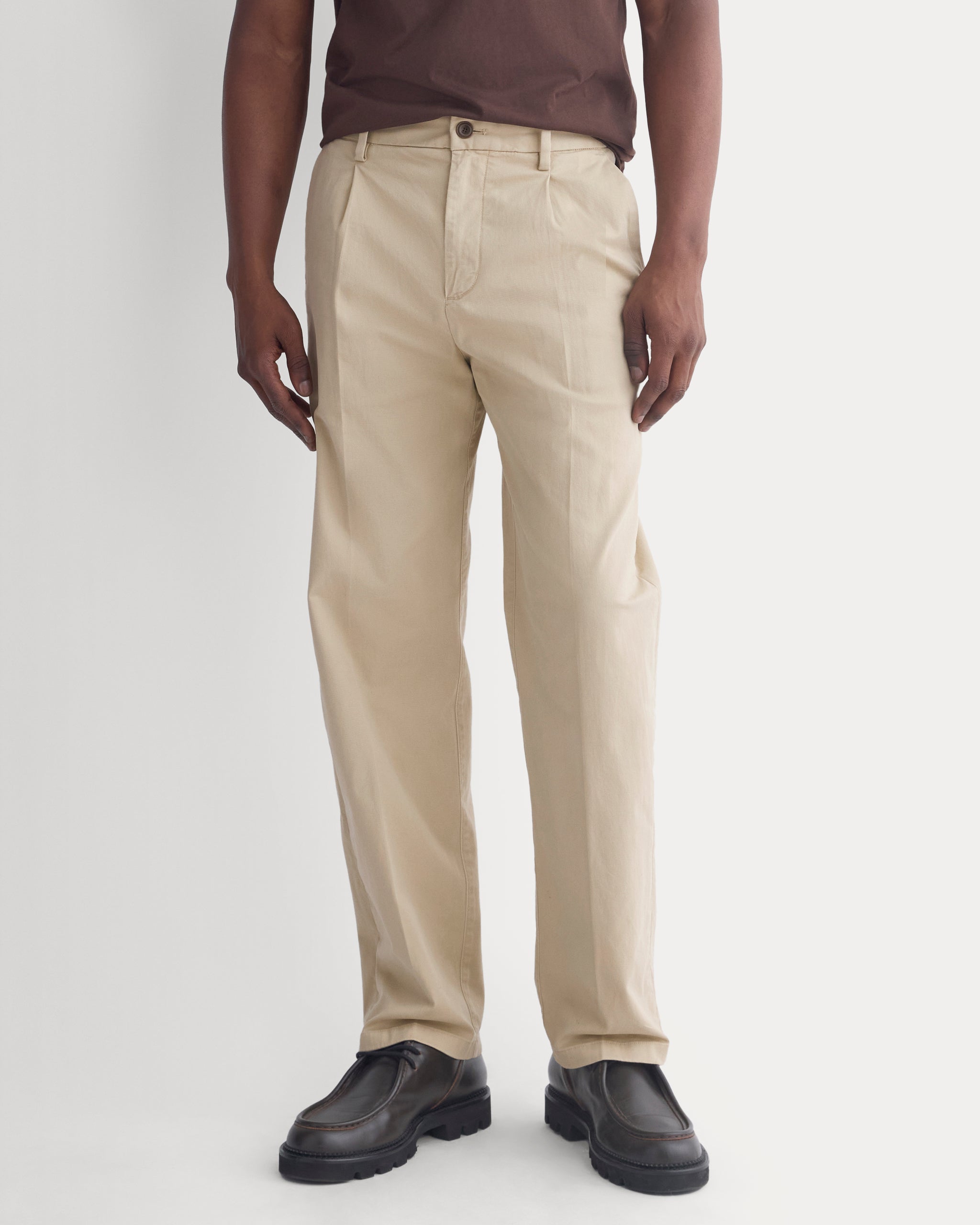 Pleated Everyday Chino | Trench Coat Khaki