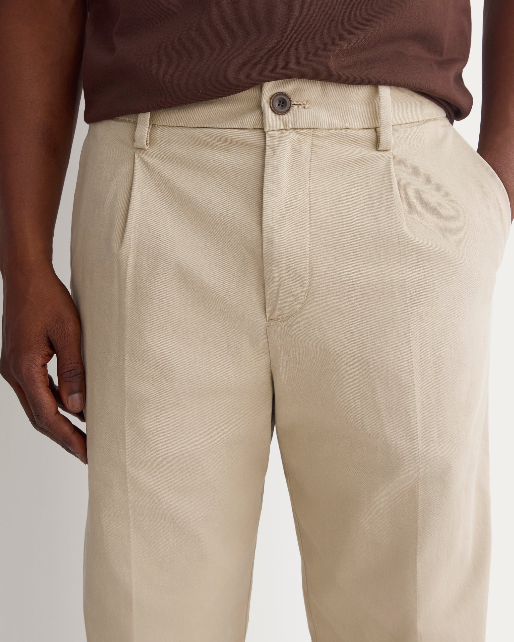 Pleated Everyday Chino | Trench Coat Khaki