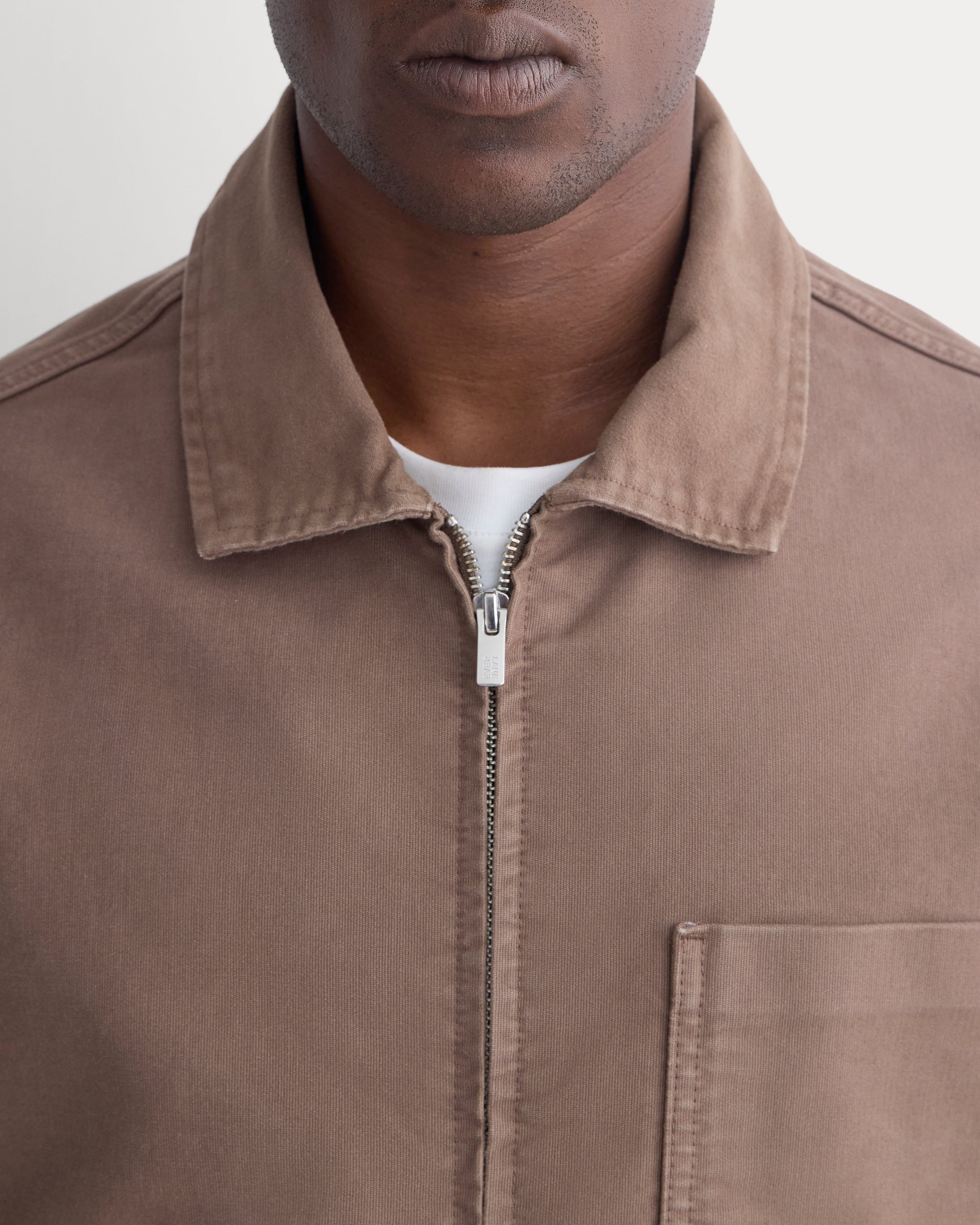 Brushed Cord Coach's Jacket | Deep Taupe
