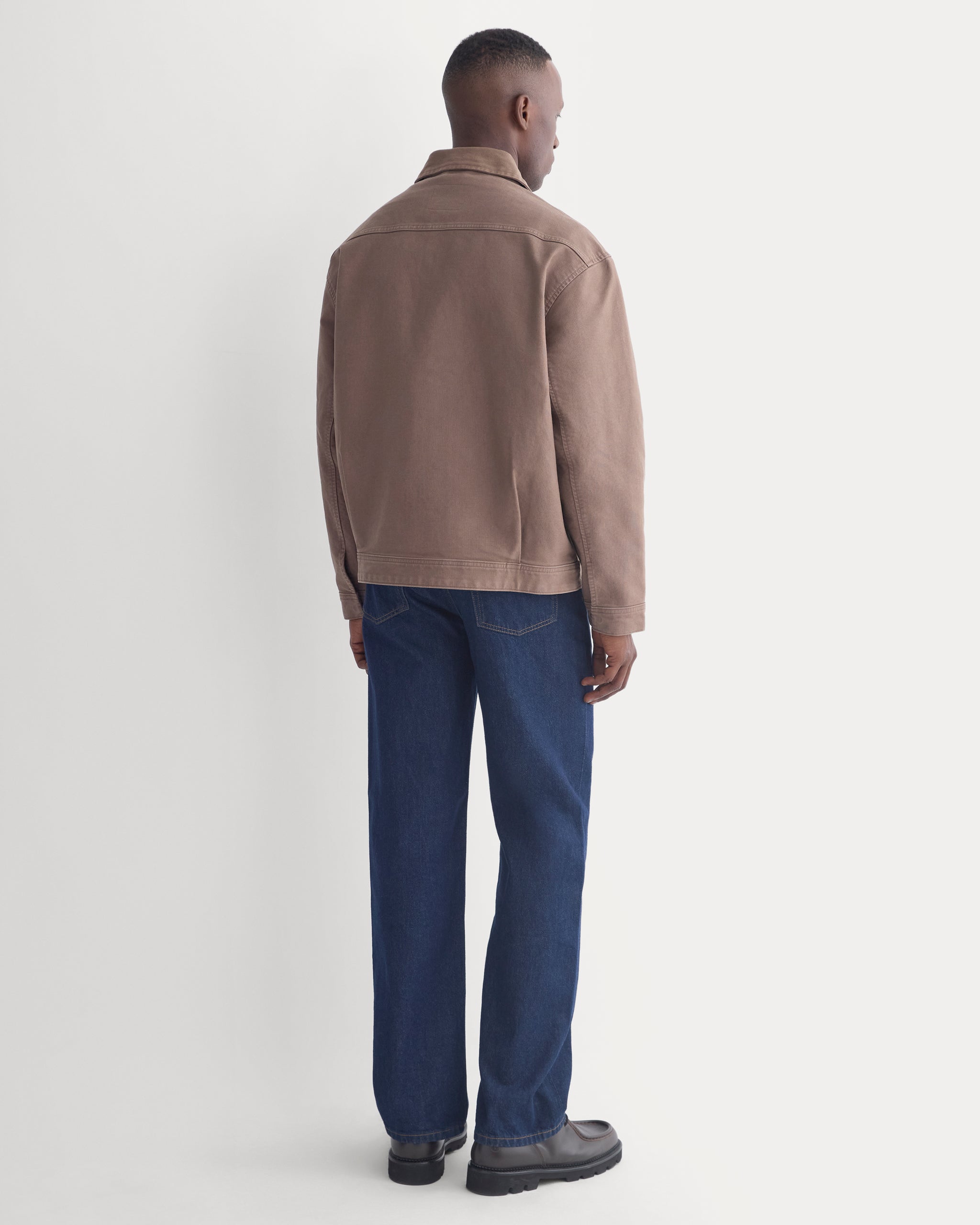 Brushed Cord Coach's Jacket | Deep Taupe