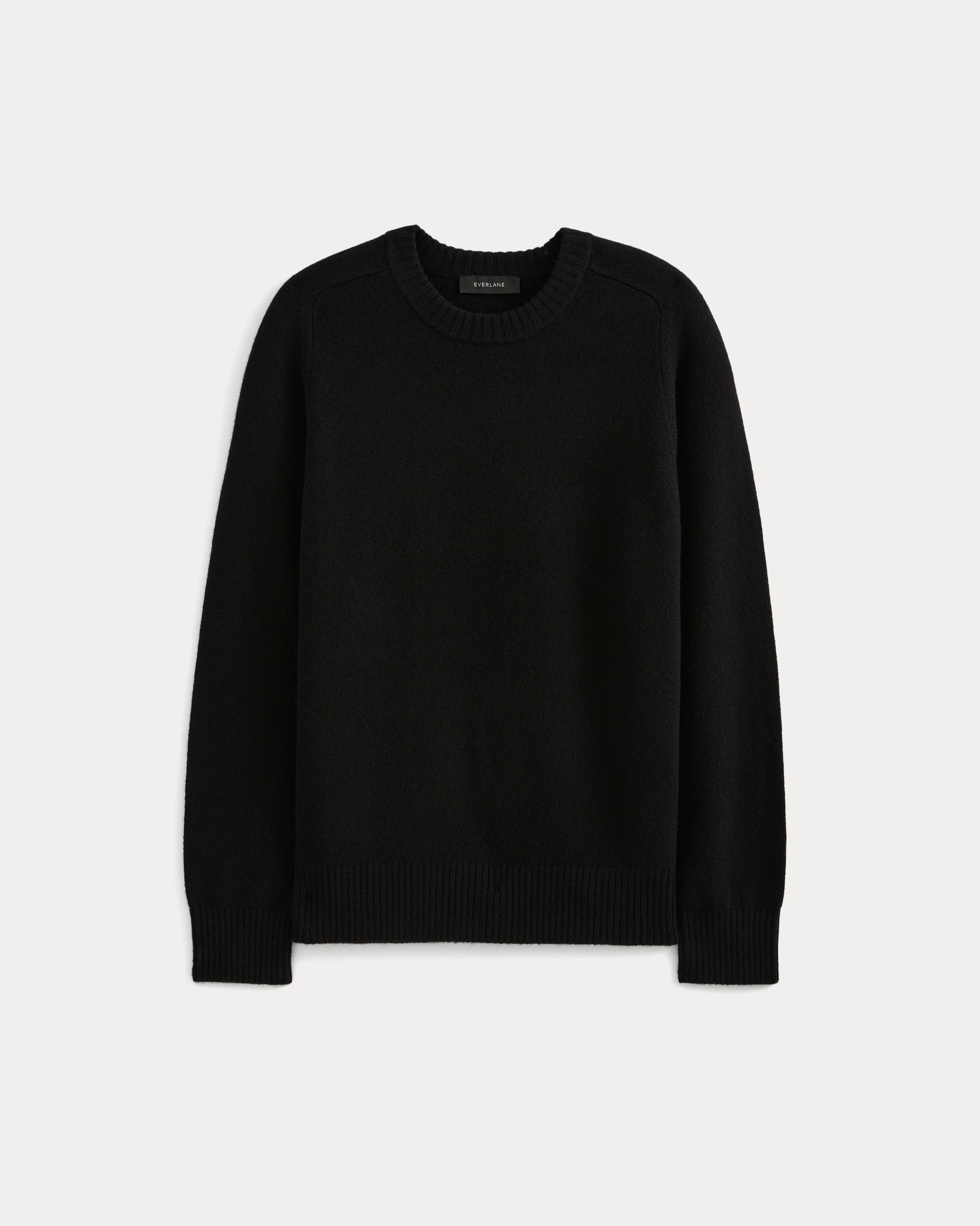 Midweight Cashmere Crew | Black