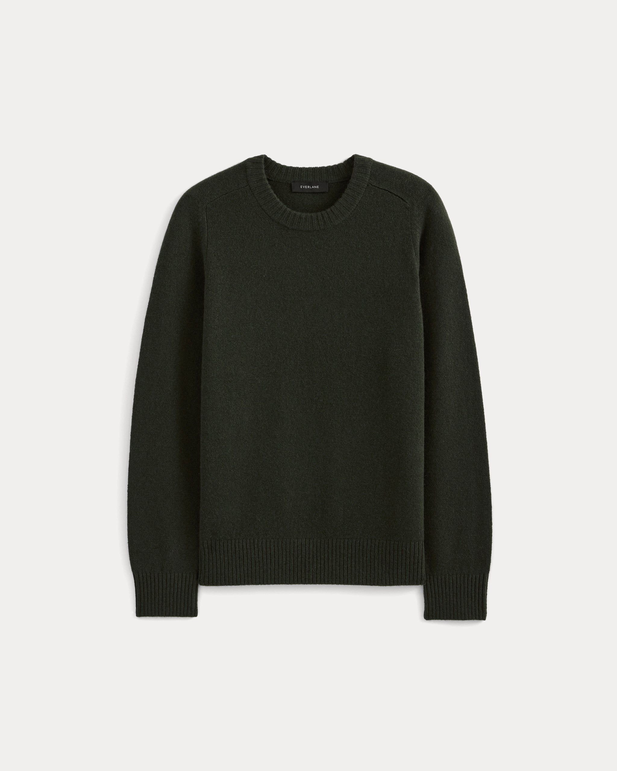 Midweight Cashmere Crew | Dark Green