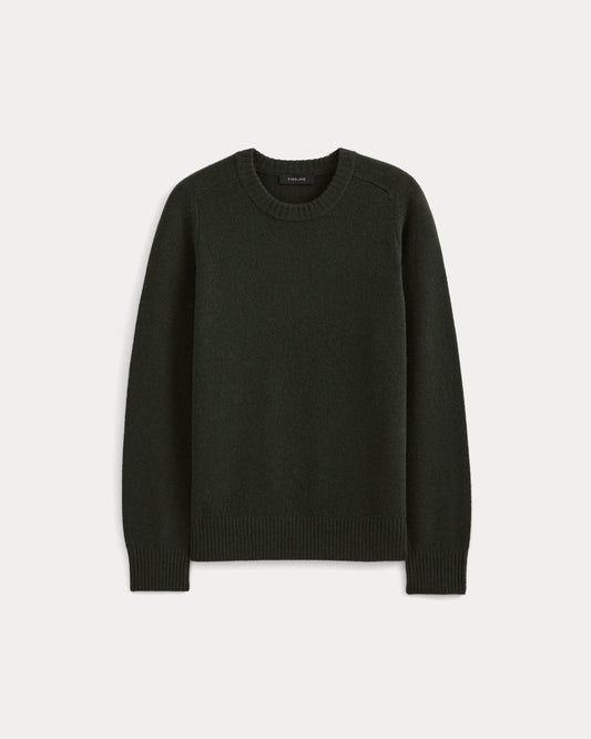 Midweight Cashmere Crew | Dark Green