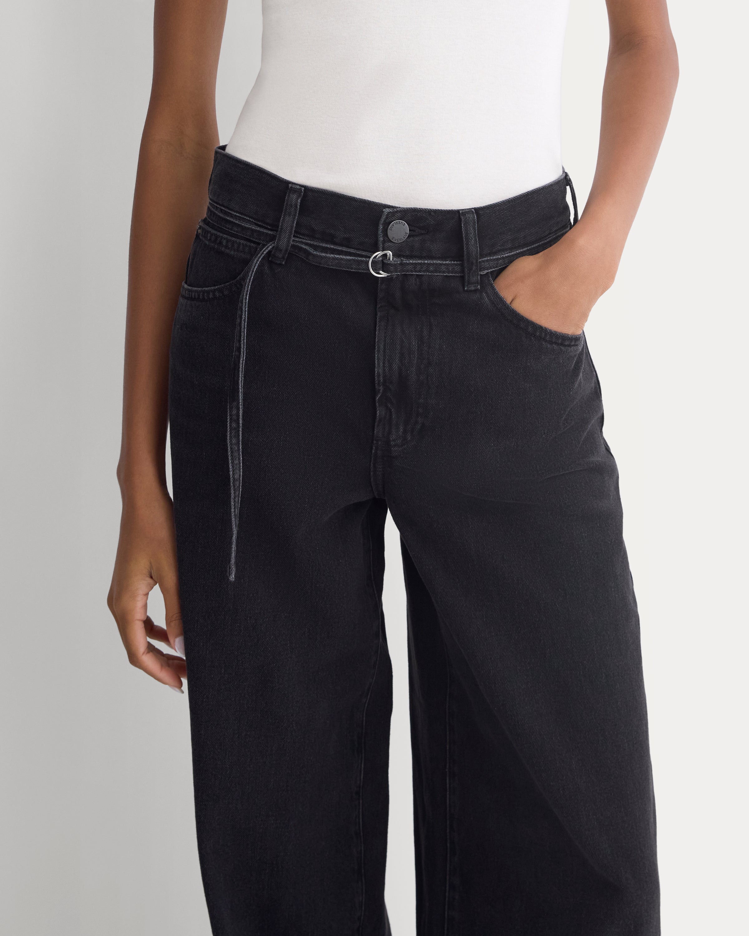 Lightweight Loose Wide-Leg Jean | Black | Regular – Everlane