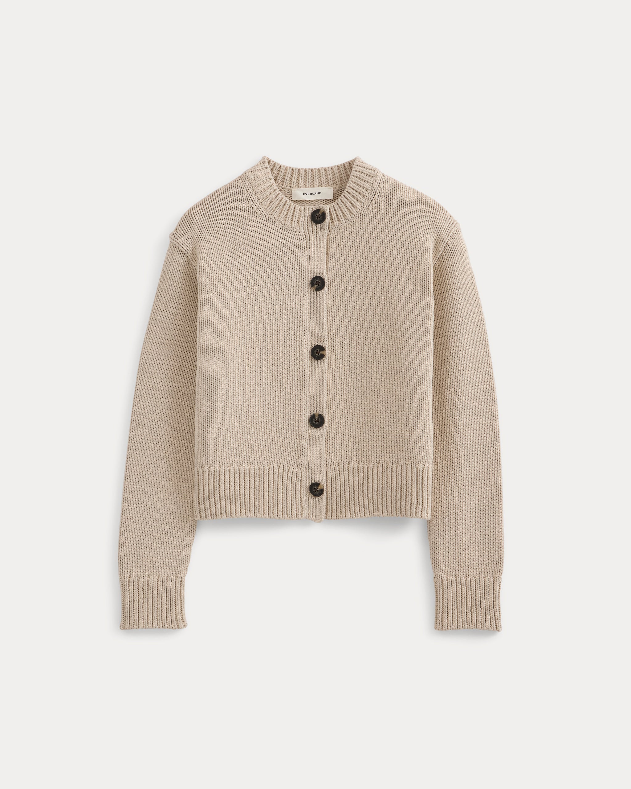 Open-Knit Crew in Elevated Cotton | Peyote
