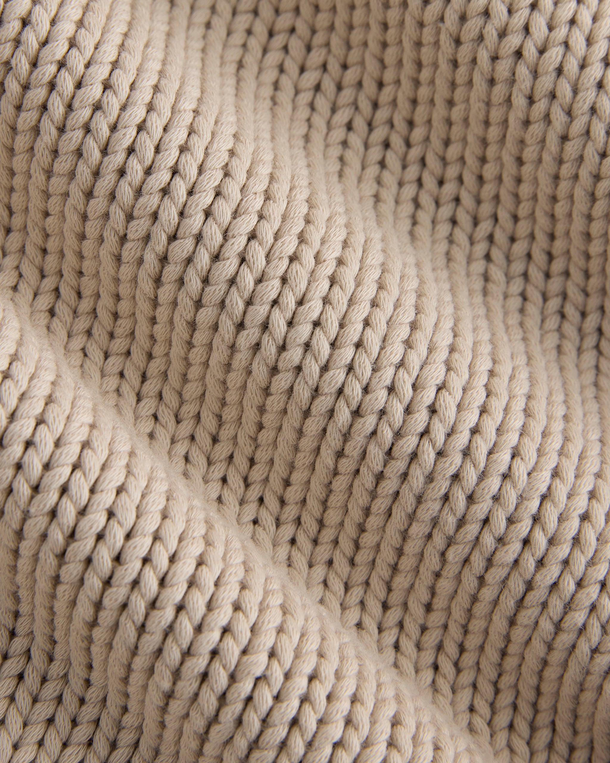 Open-Knit Crew in Elevated Cotton | Peyote