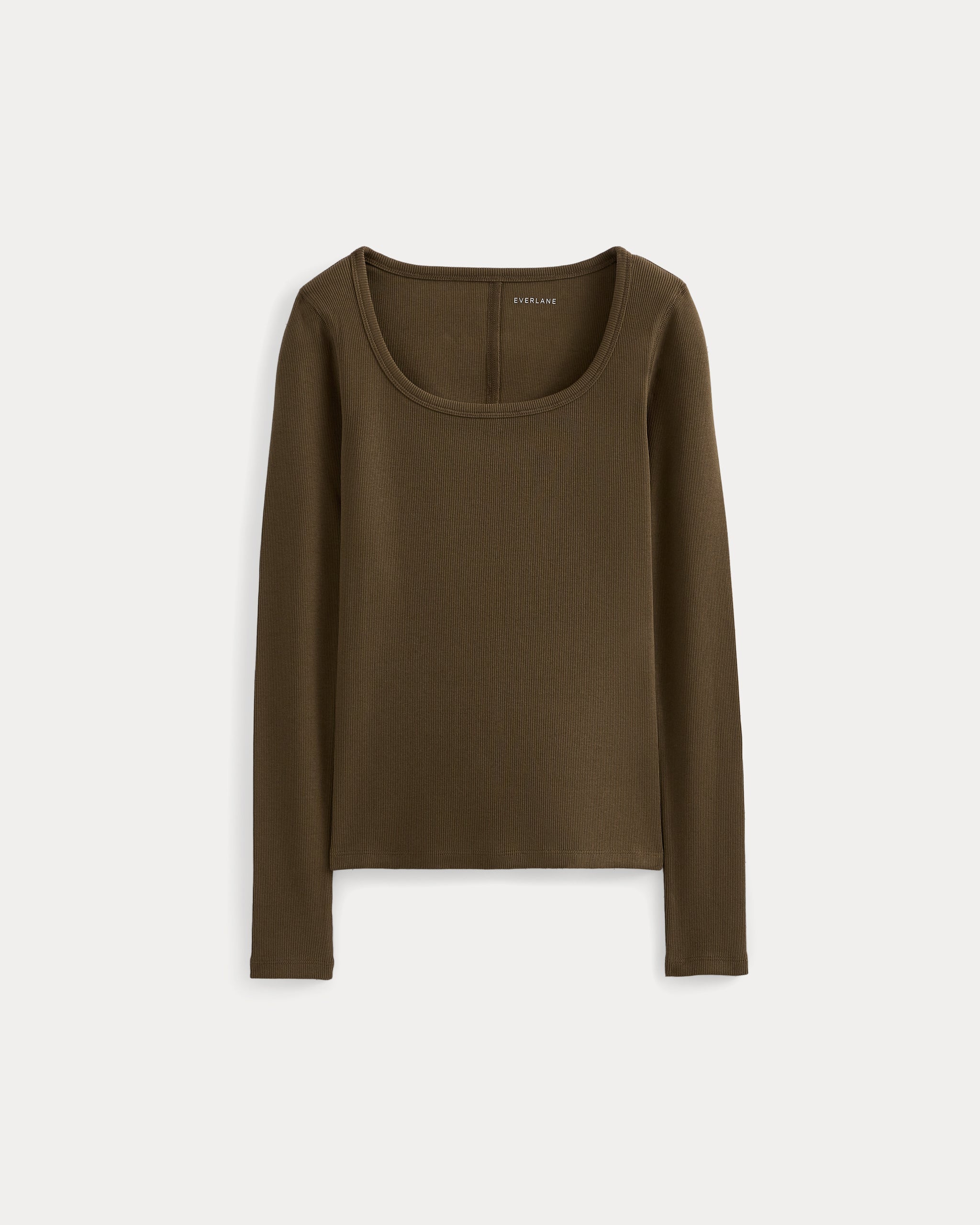 Effortless Rib Classic Long Sleeve | Beech