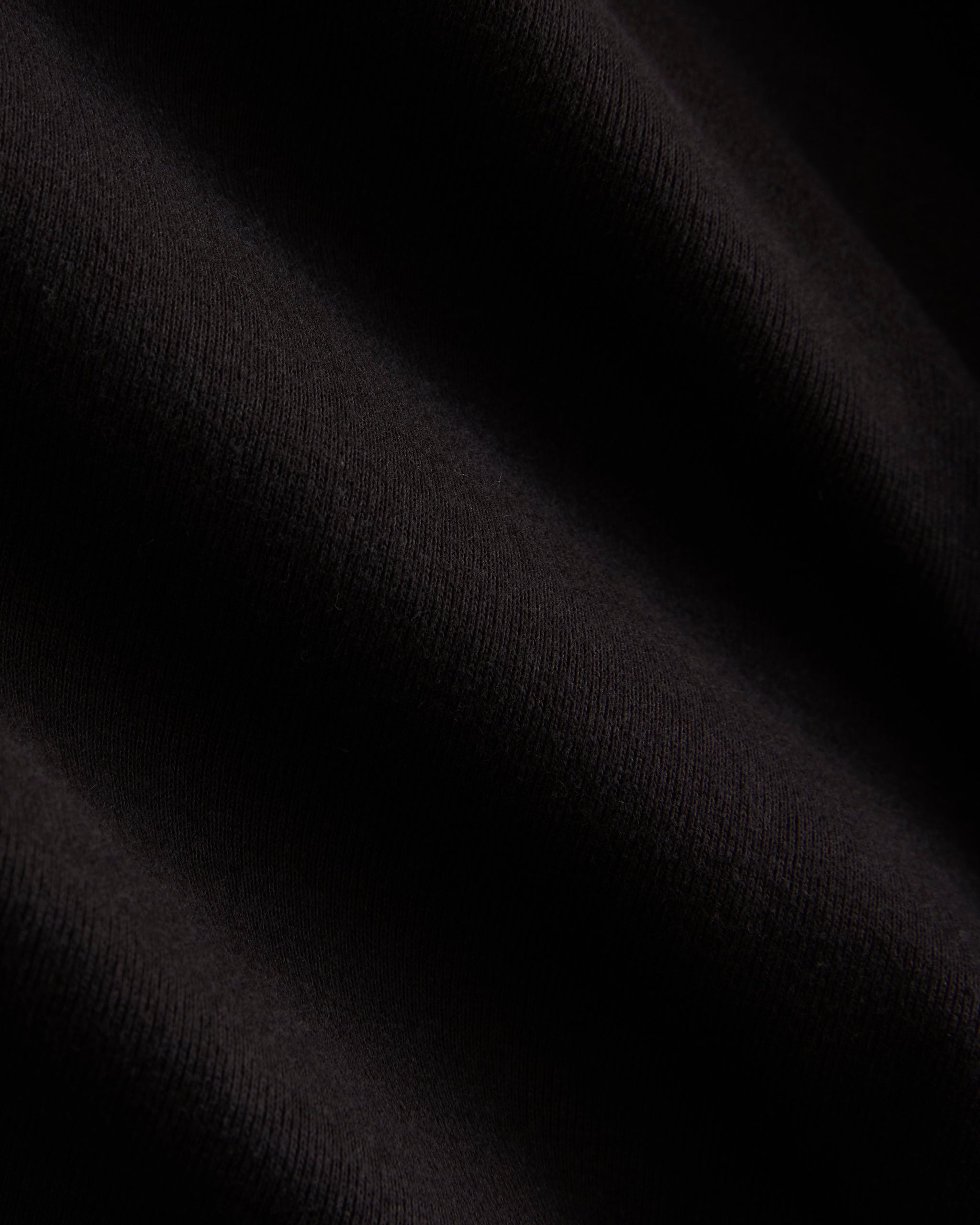 RetroSoft Cotton Wide V-Neck Top | Black