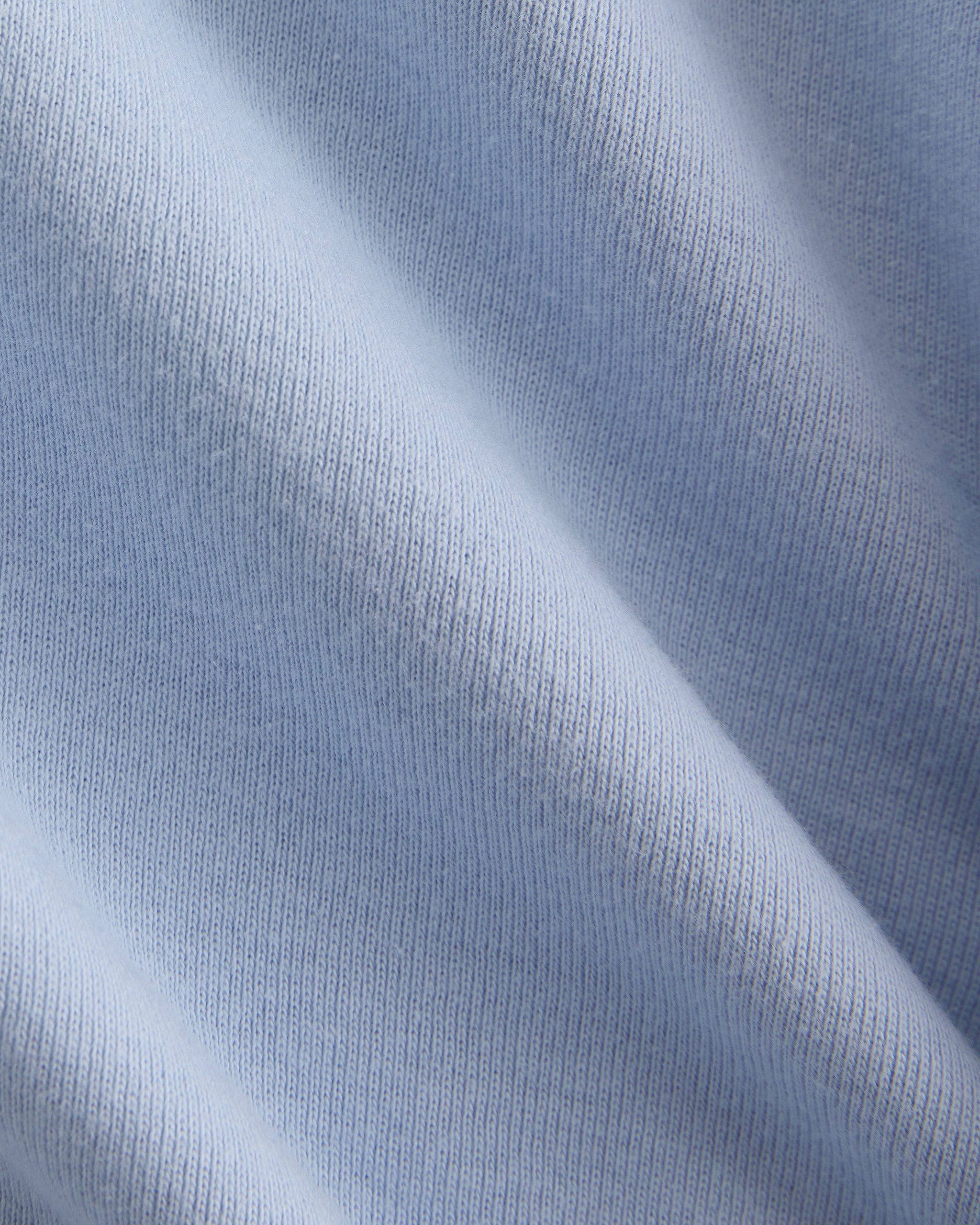 RetroSoft Cotton Wide V-Neck Top | Cashmere Blue