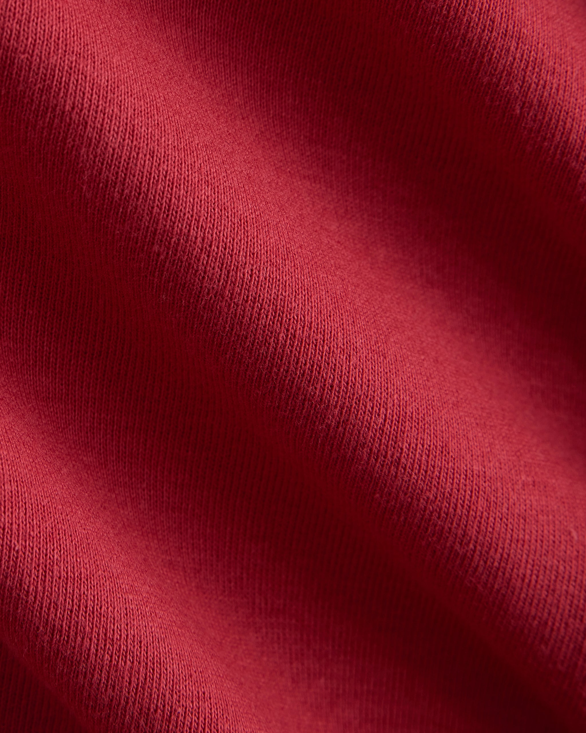 RetroSoft Cotton Wide V-Neck Top | Vintage Red