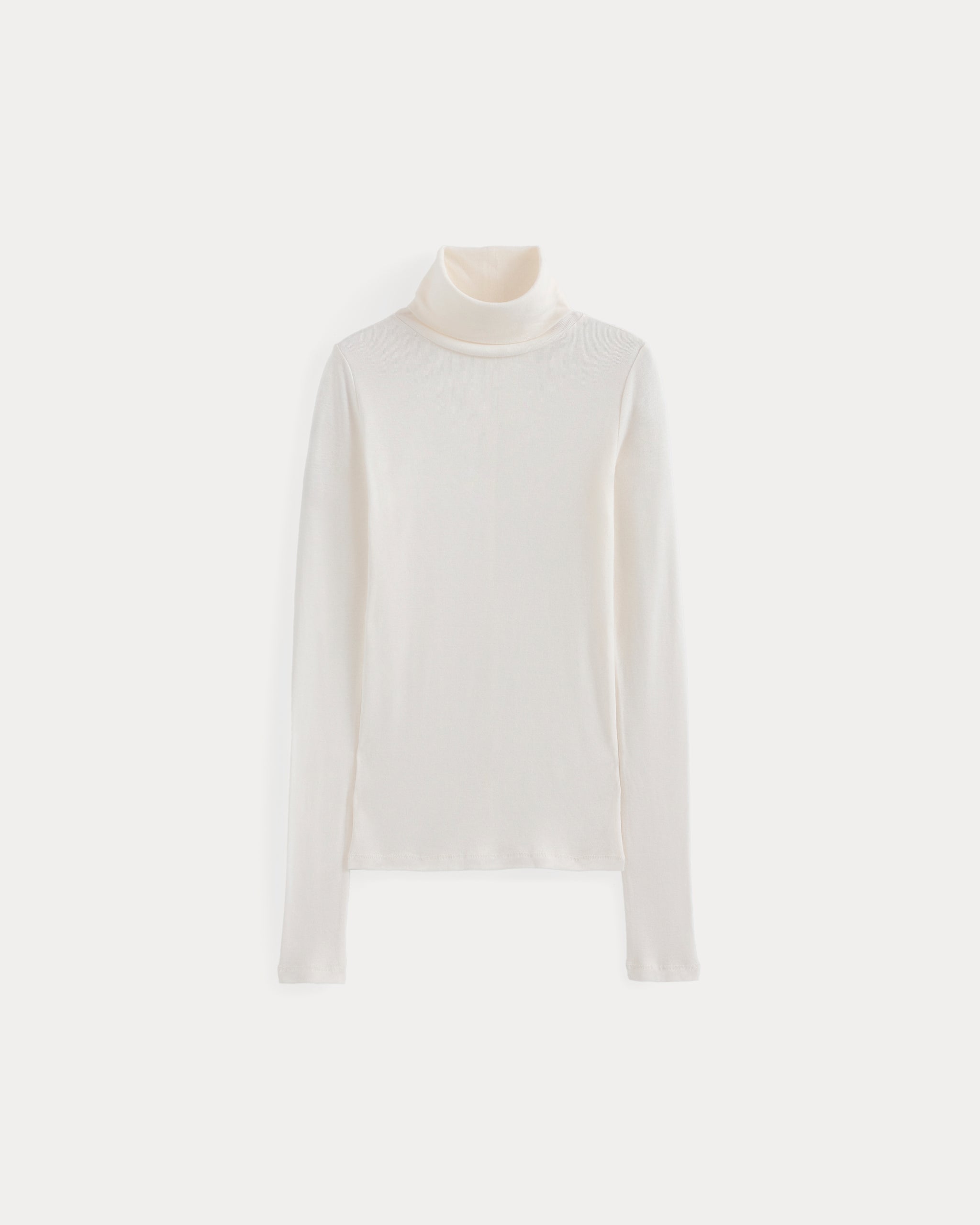 Tissue Long-Sleeve Turtleneck | Bone