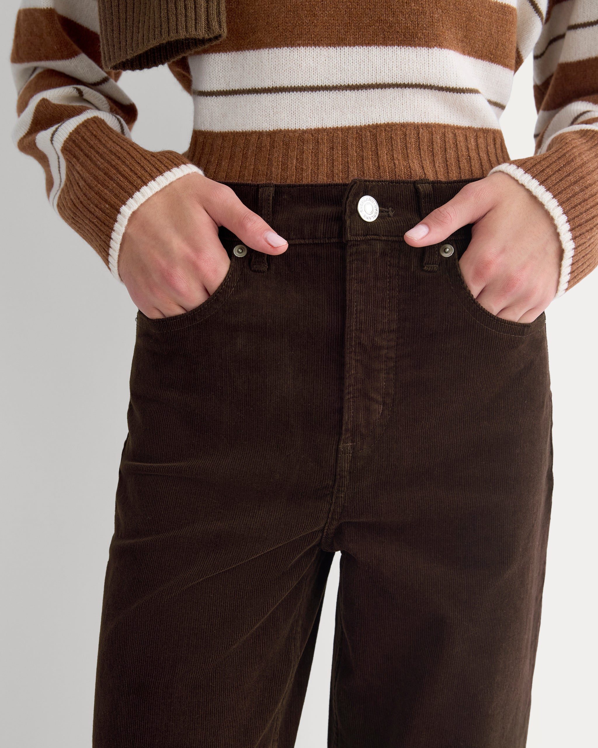 The Way-High® Corduroy Pant | Coffee Bean