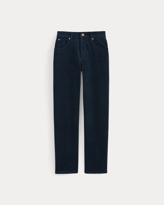 Stretch Corduroy Cigarette Pant | Deep Navy