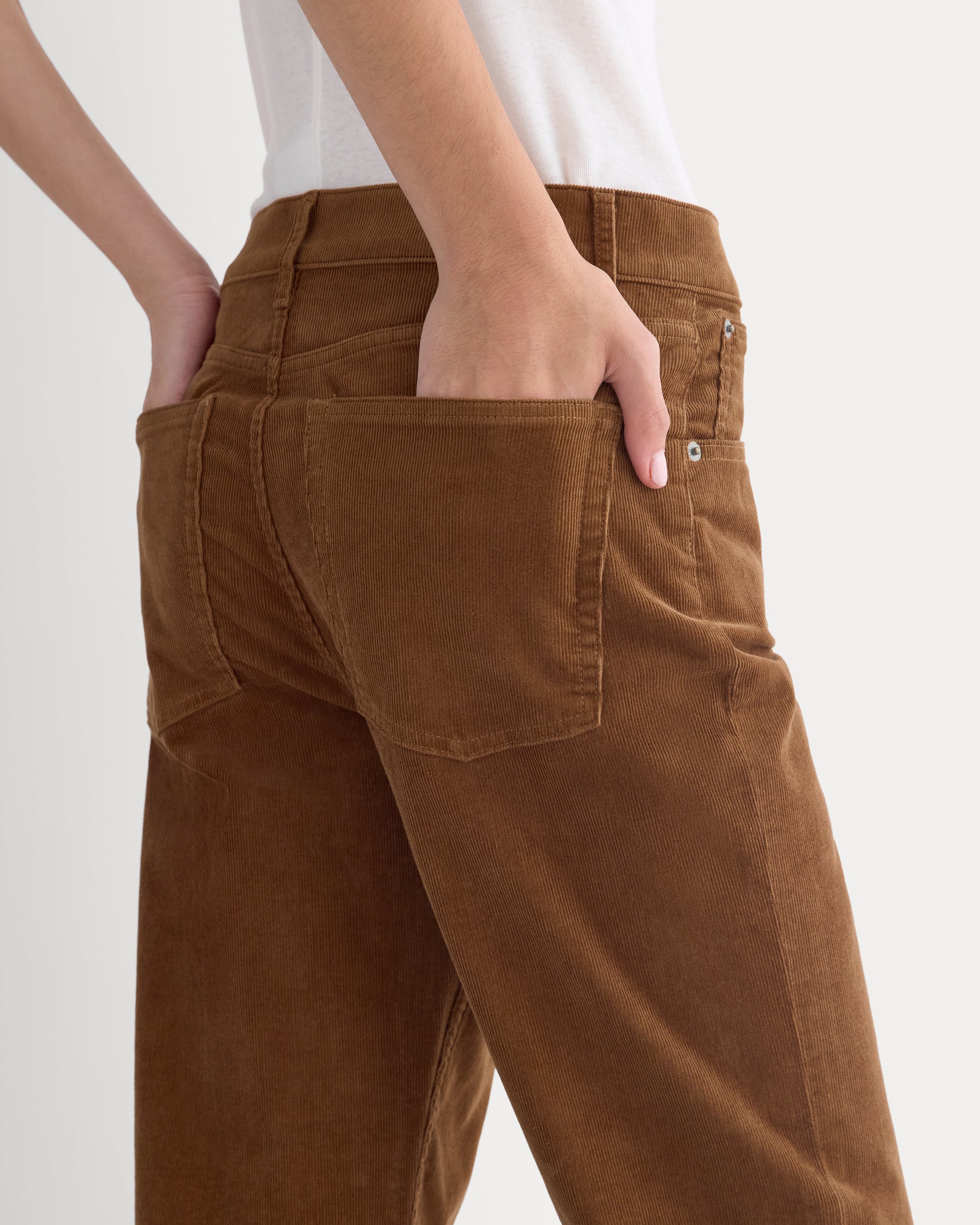 Stretch Corduroy Cigarette Pant | Toffee