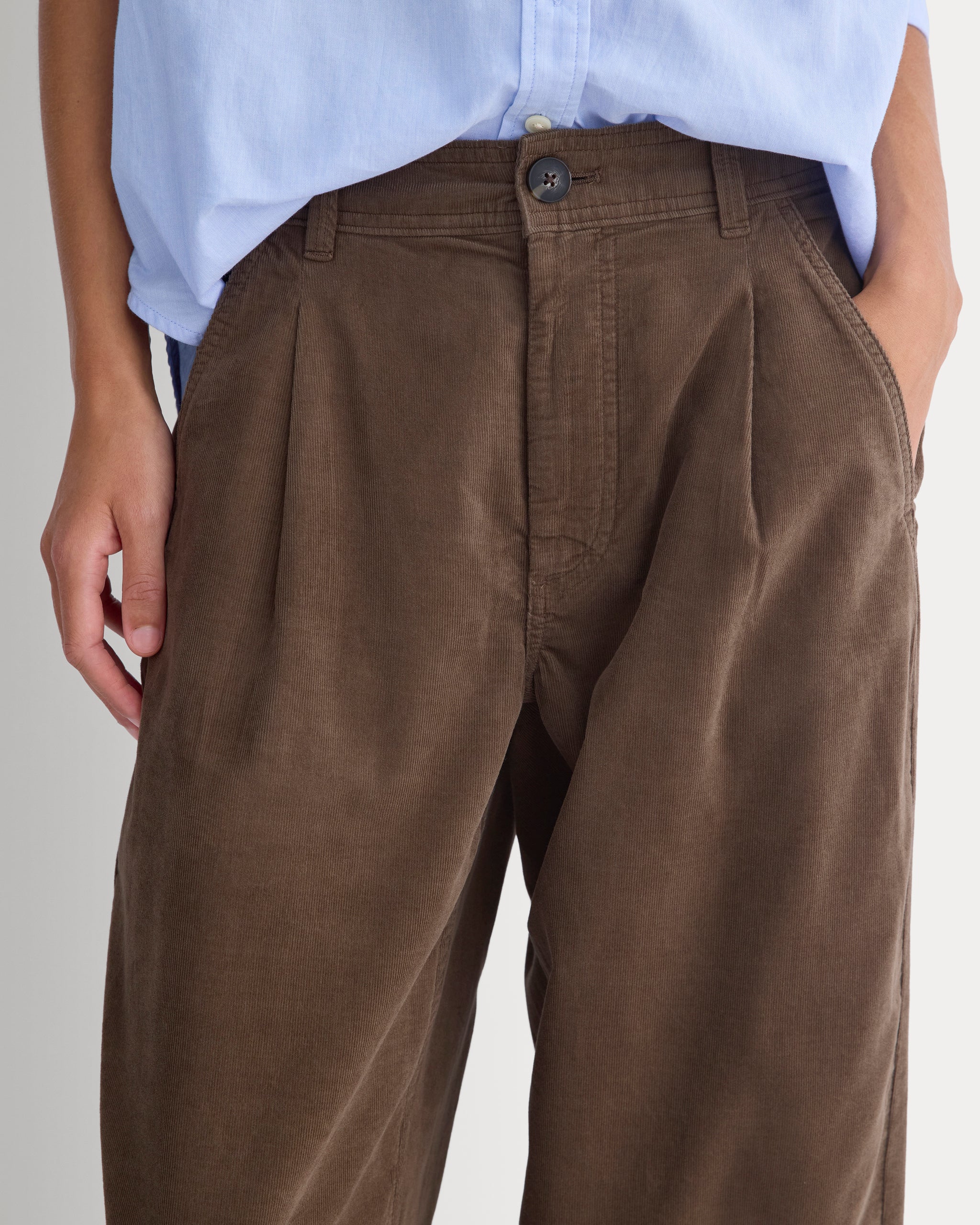 Everywhere Pinwale Corduroy Pant | Deep Taupe