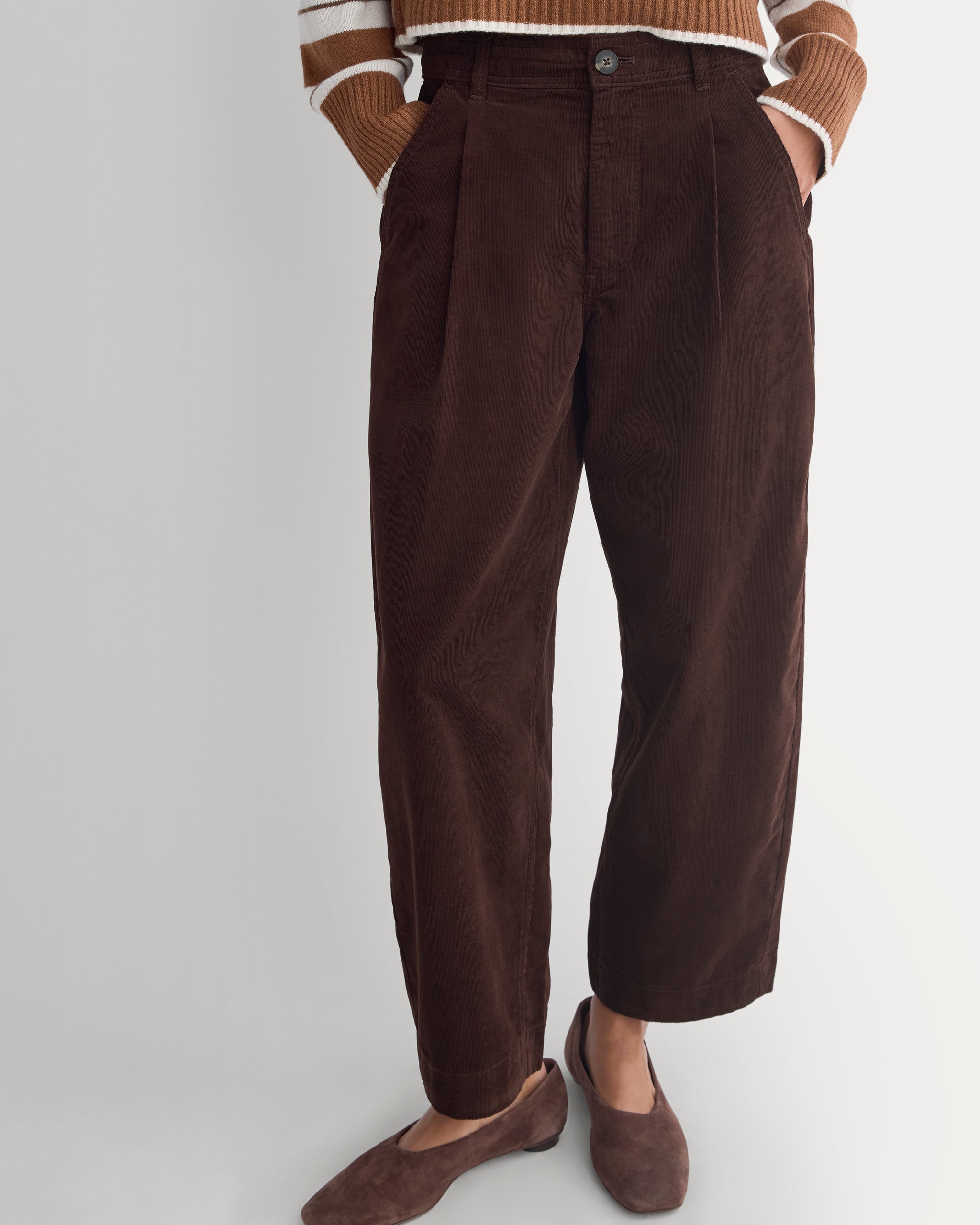 Everywhere Pinwale Corduroy Pant | Coffee Bean