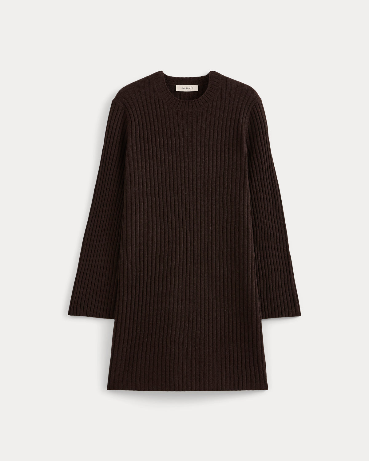 Cashmere Long-Sleeve Mini Dress | Coffee Bean