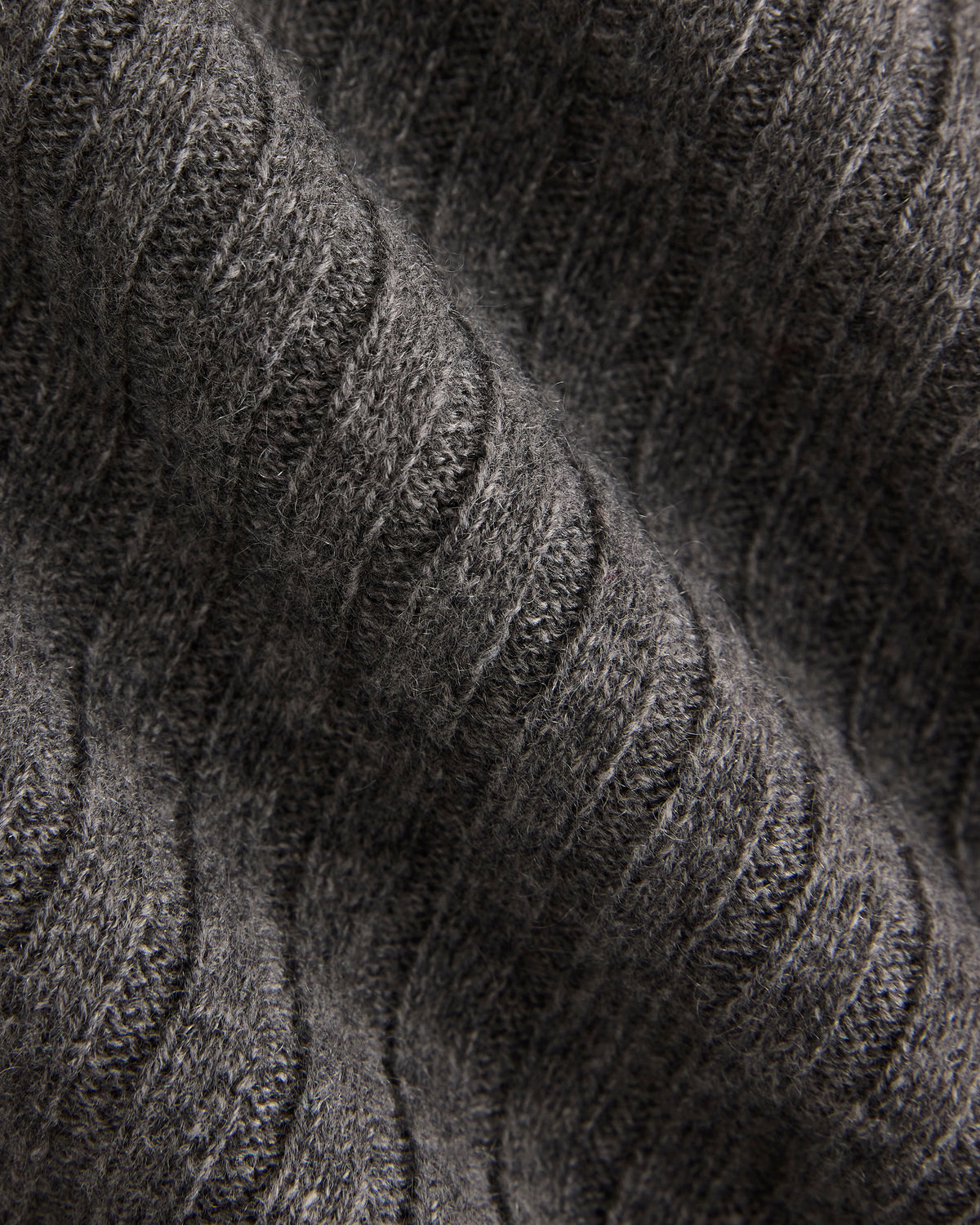 Cashmere Long-Sleeve Mini Dress | Heathered Charcoal