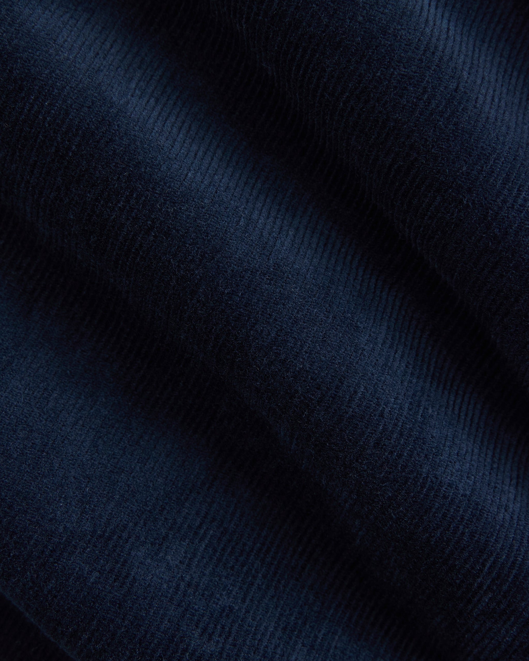 Stretch Corduroy Zip Jacket  | Deep Navy