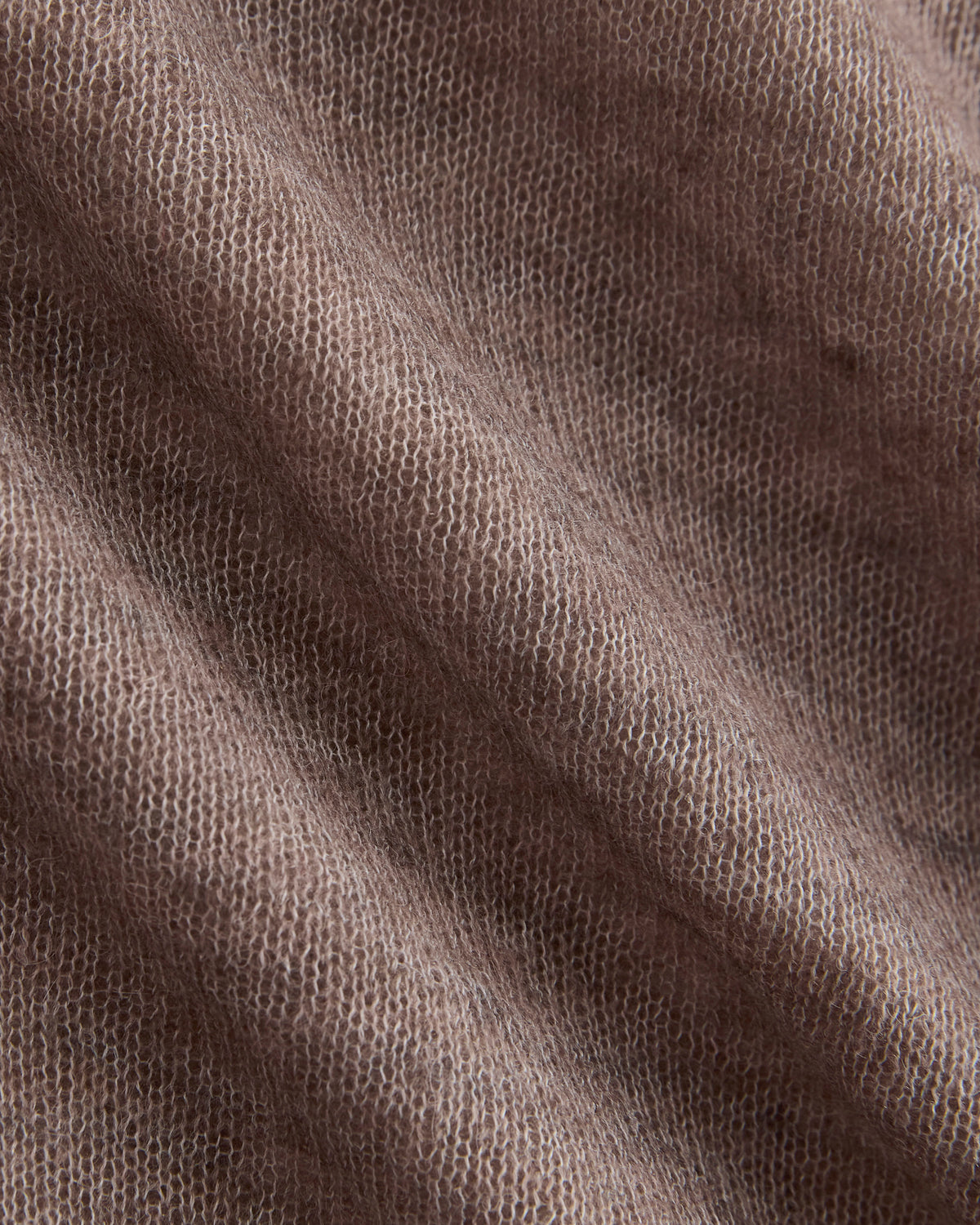 Air Alpaca Long-Sleeve Slim Crew | Heathered Chocolate Chip