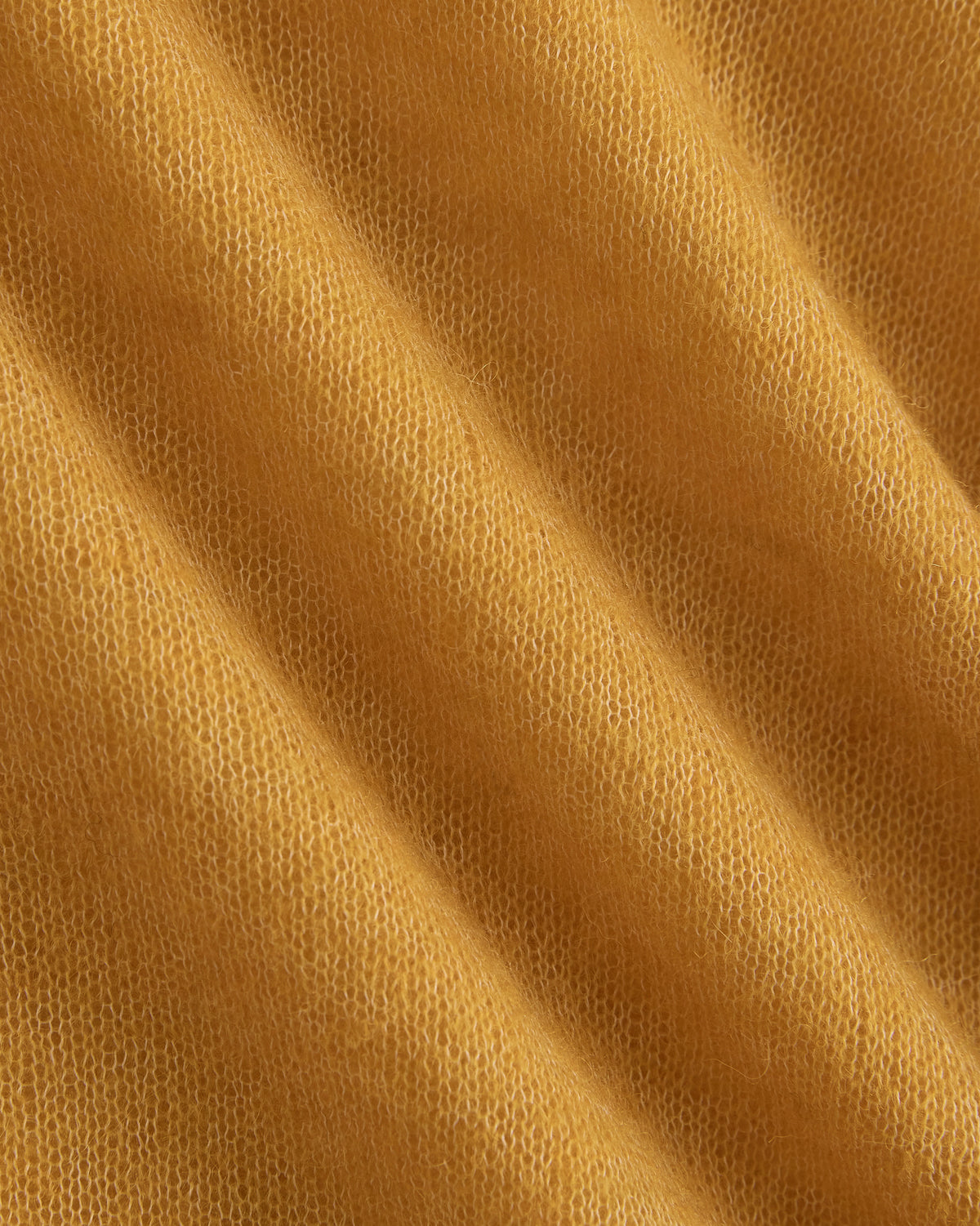 Air Alpaca Long-Sleeve Slim Crew | Golden Yellow