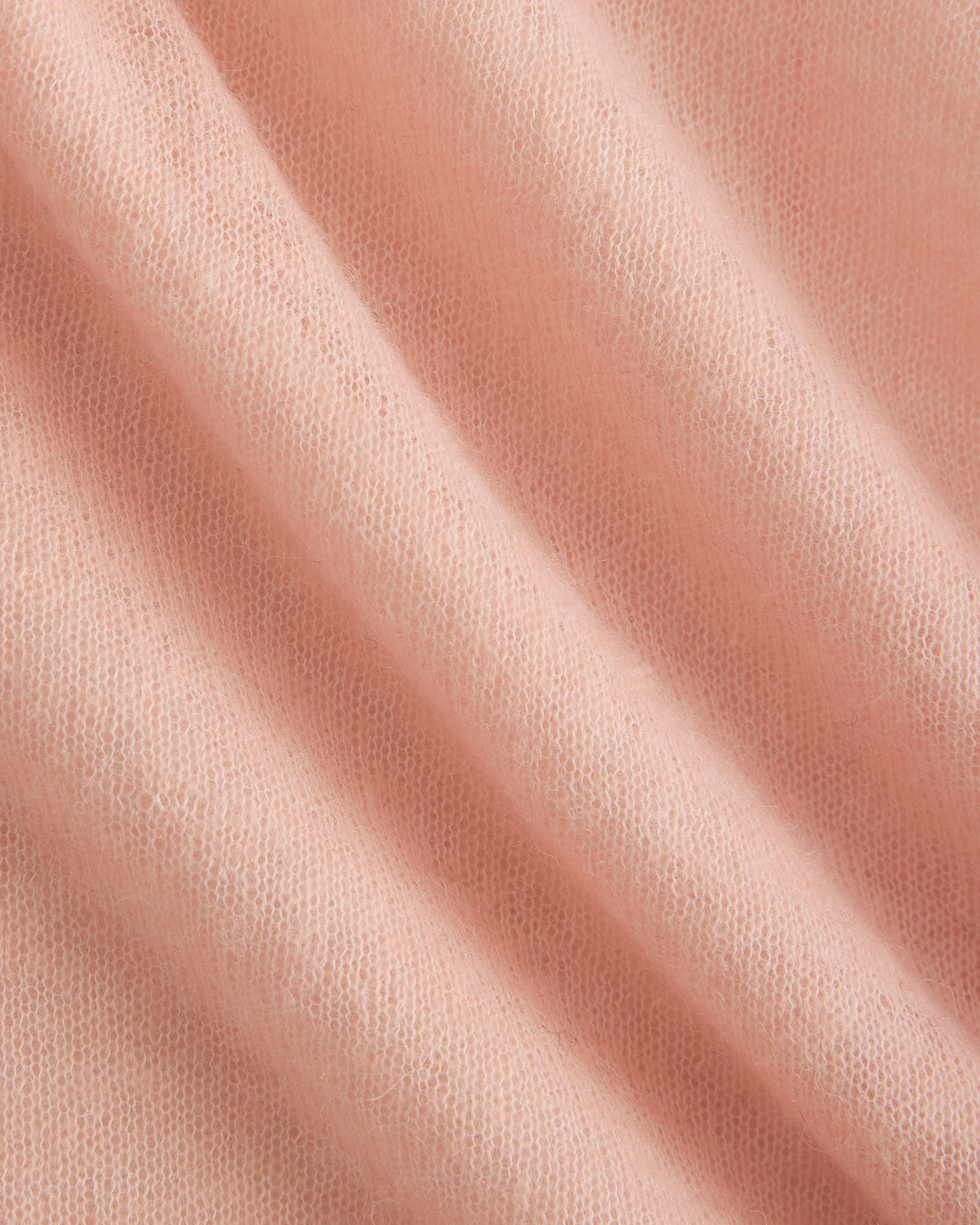 Air Alpaca Cropped Sweater Crew | Pale Peach