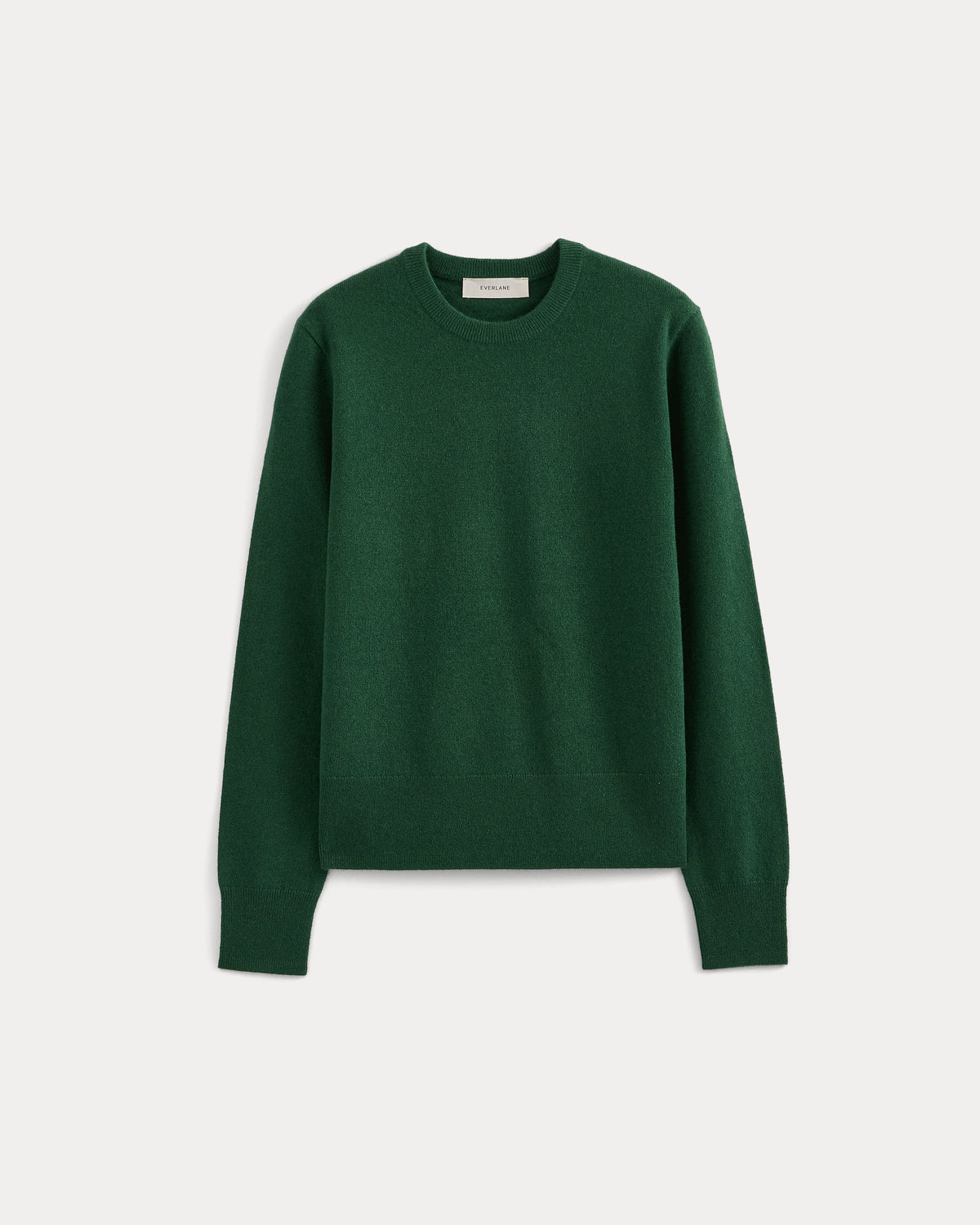 Cashmere Slim Crew Sweater | Eden Green