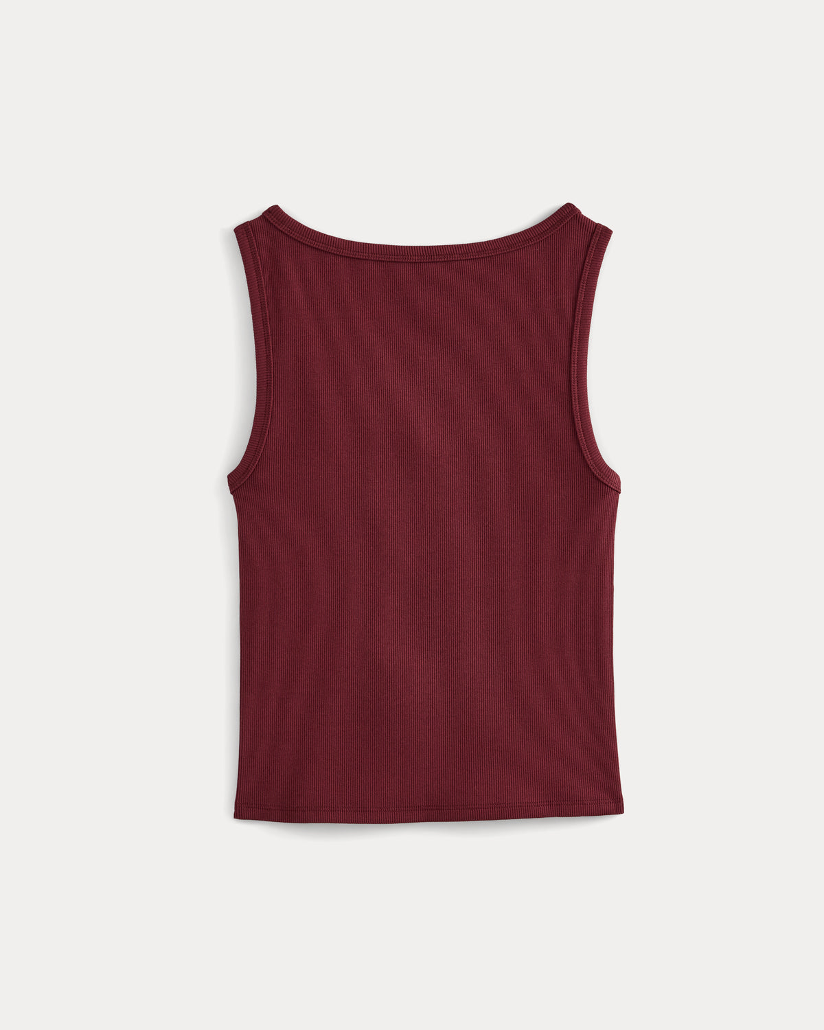 Effortless Rib Boatneck Tank | Cabernet